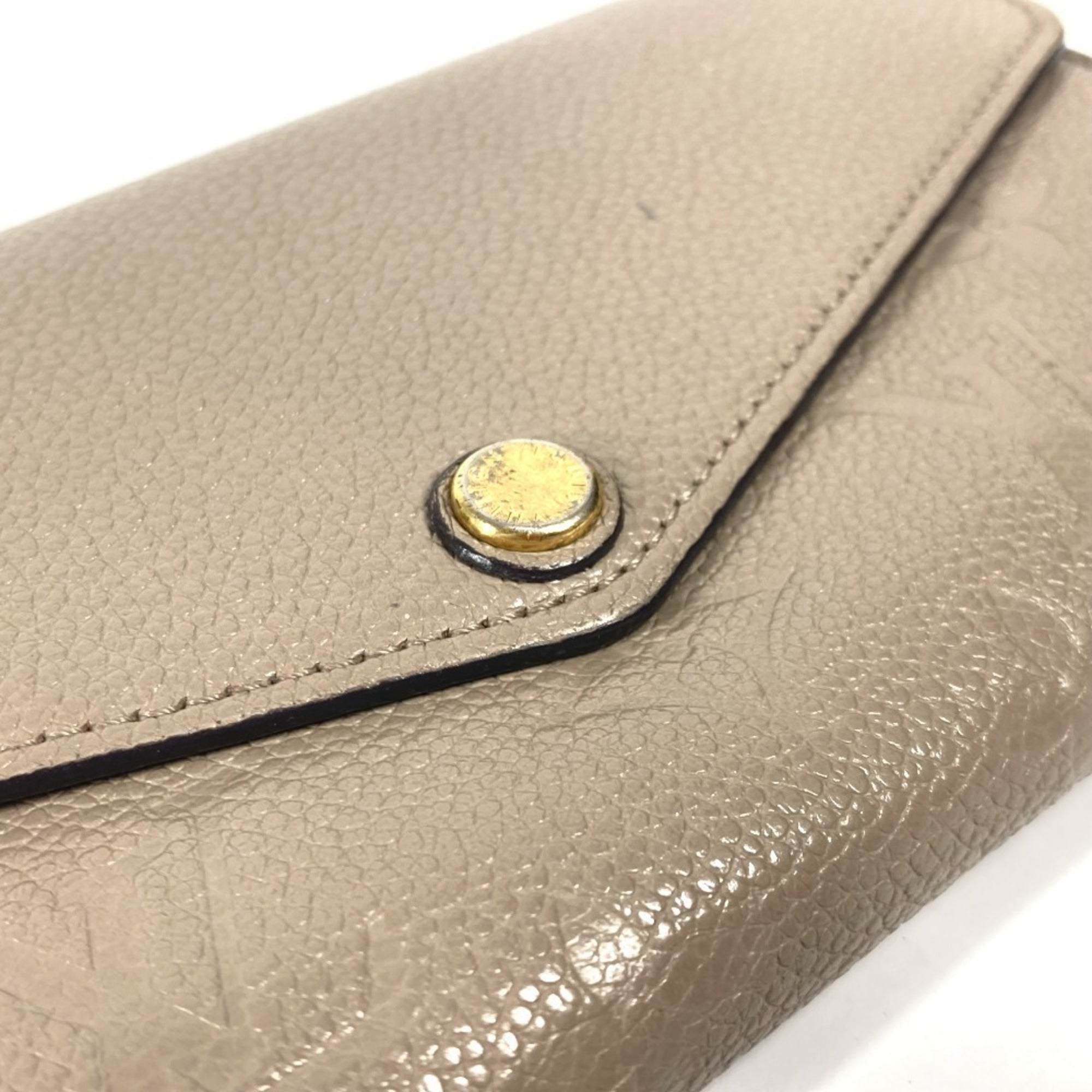 Louis Vuitton Beige Tourterelle Monogram Empreinte Long Wallet