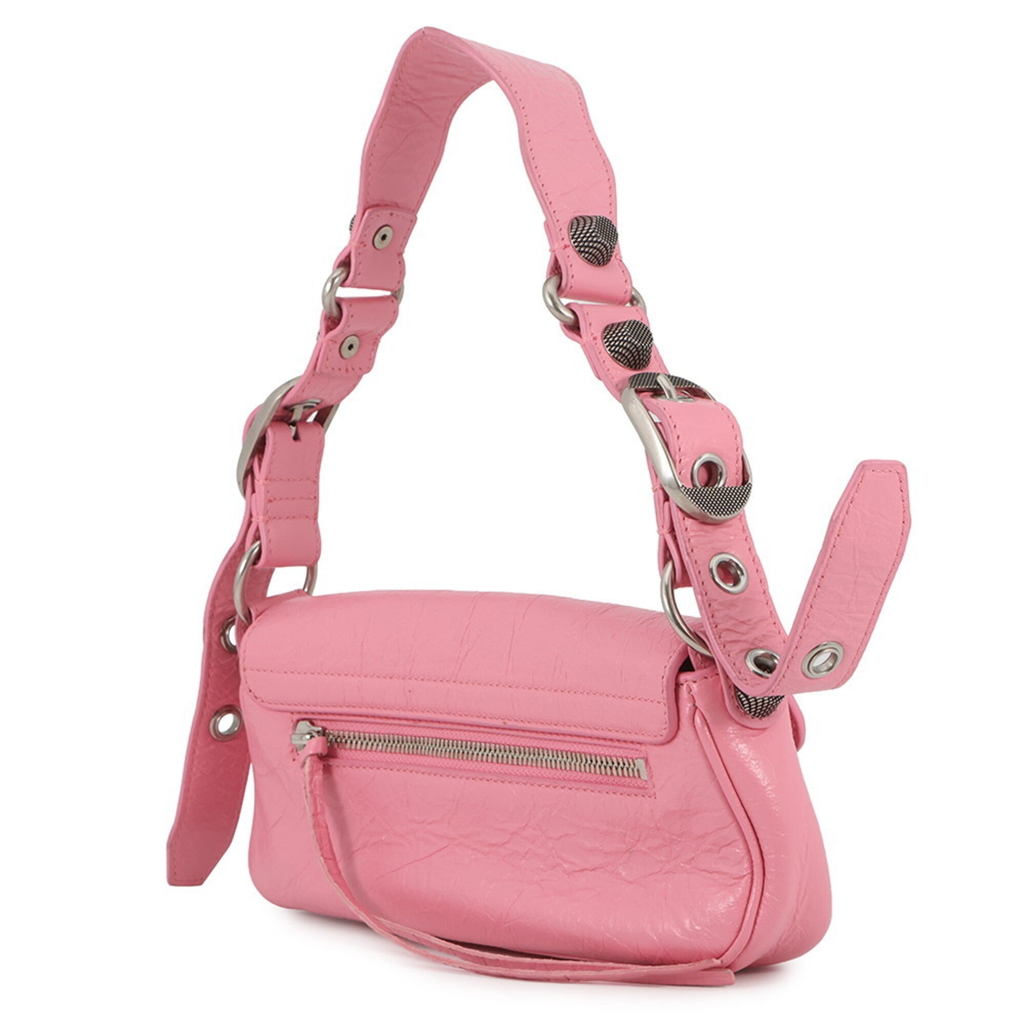 Balenciaga Pink Leather Handbag Shoulder