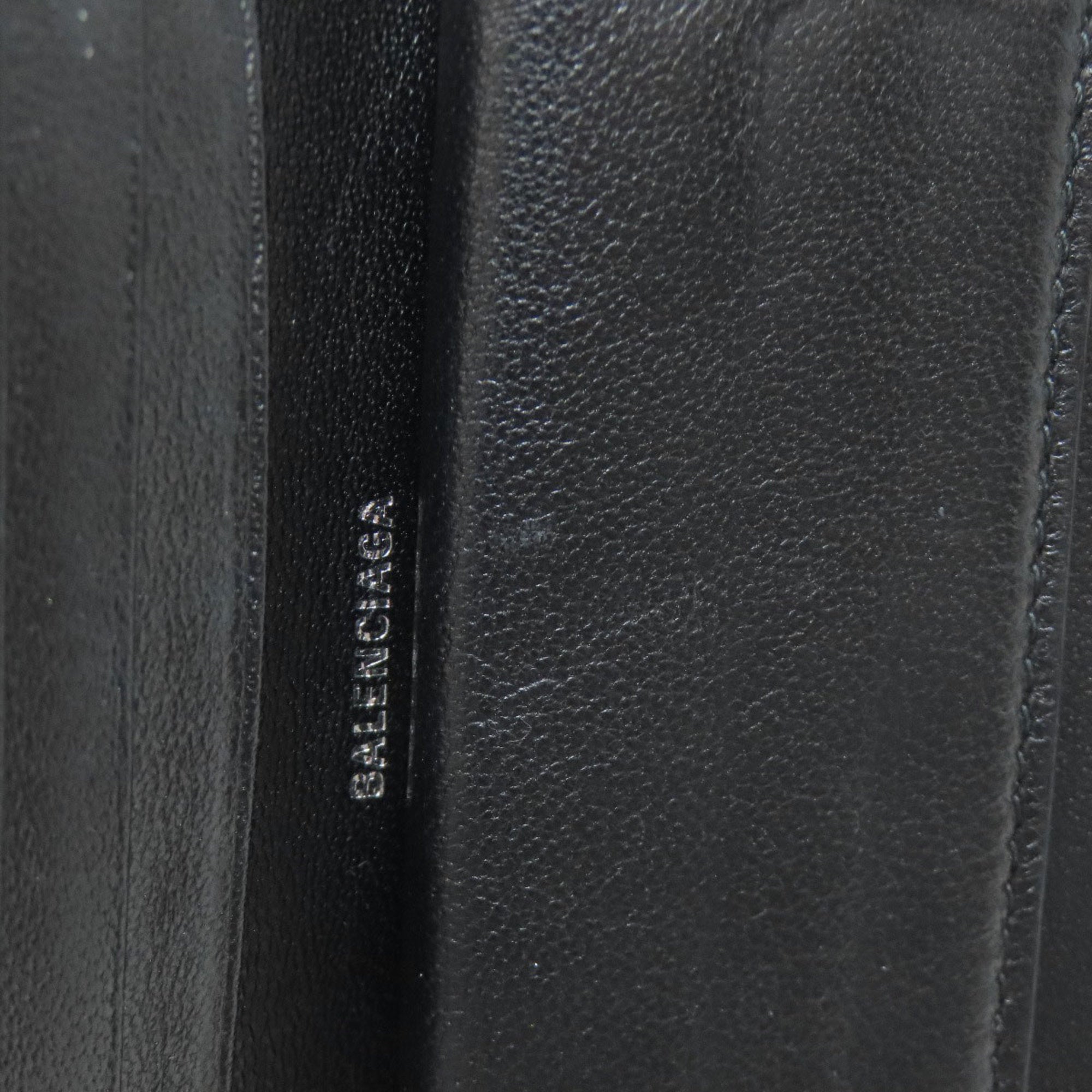 Balenciaga Black Leather Wallet (Bi-Fold)
