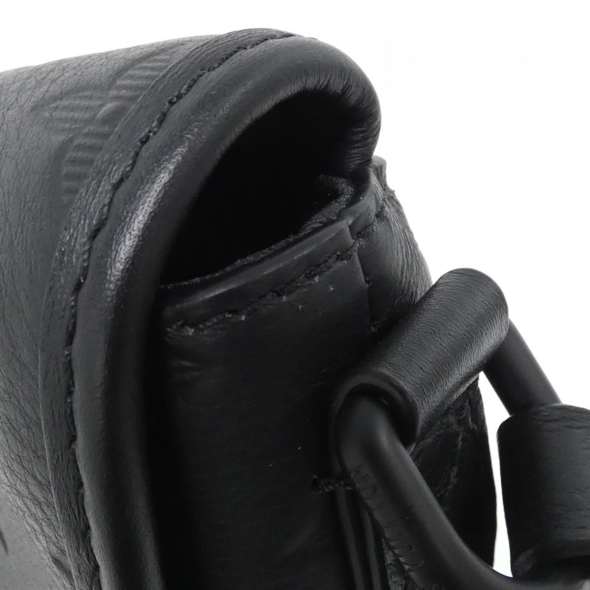 Louis Vuitton Black Leather Shoulder Bag