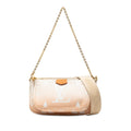 Louis Vuitton Pink Beige Pvc Leather Shoulder Bag
