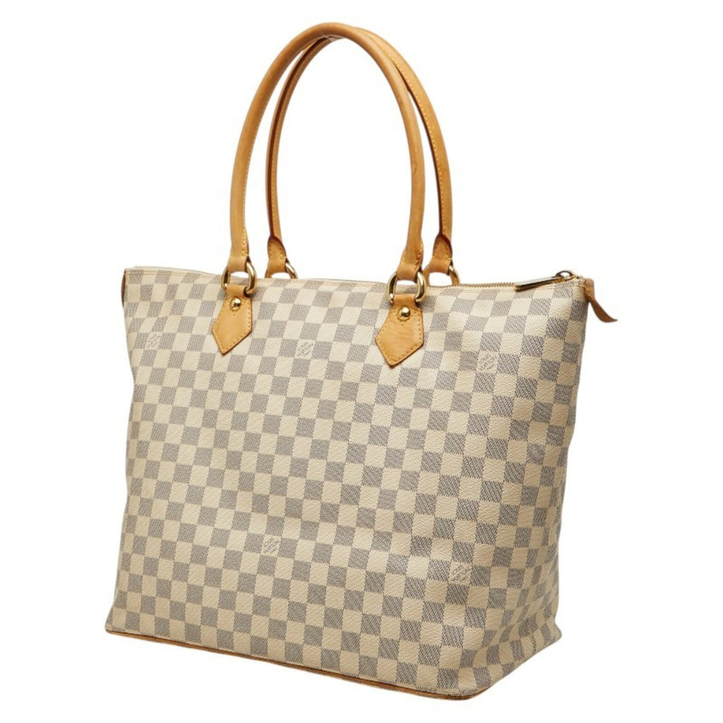 Louis Vuitton White Pvc Leather Tote Bag