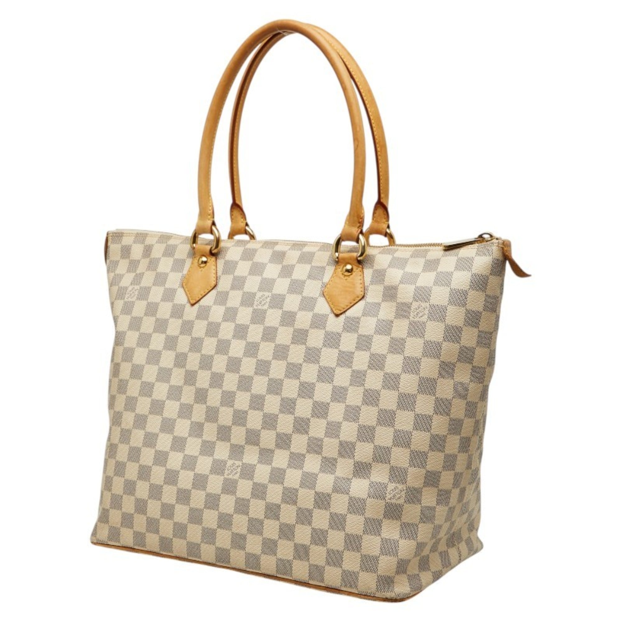 Louis Vuitton White Pvc Leather Tote Bag