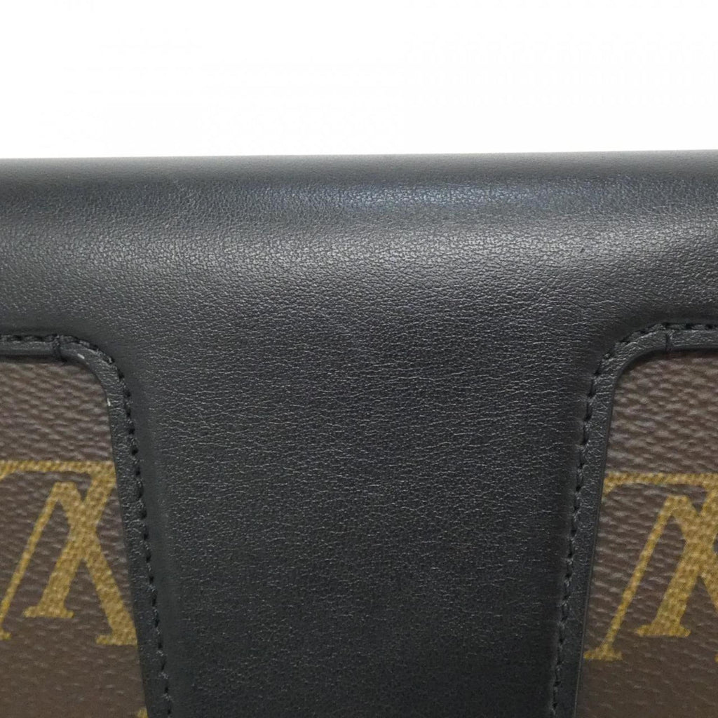 Louis Vuitton Brown Coated Canvas Leather Shoulder Bag