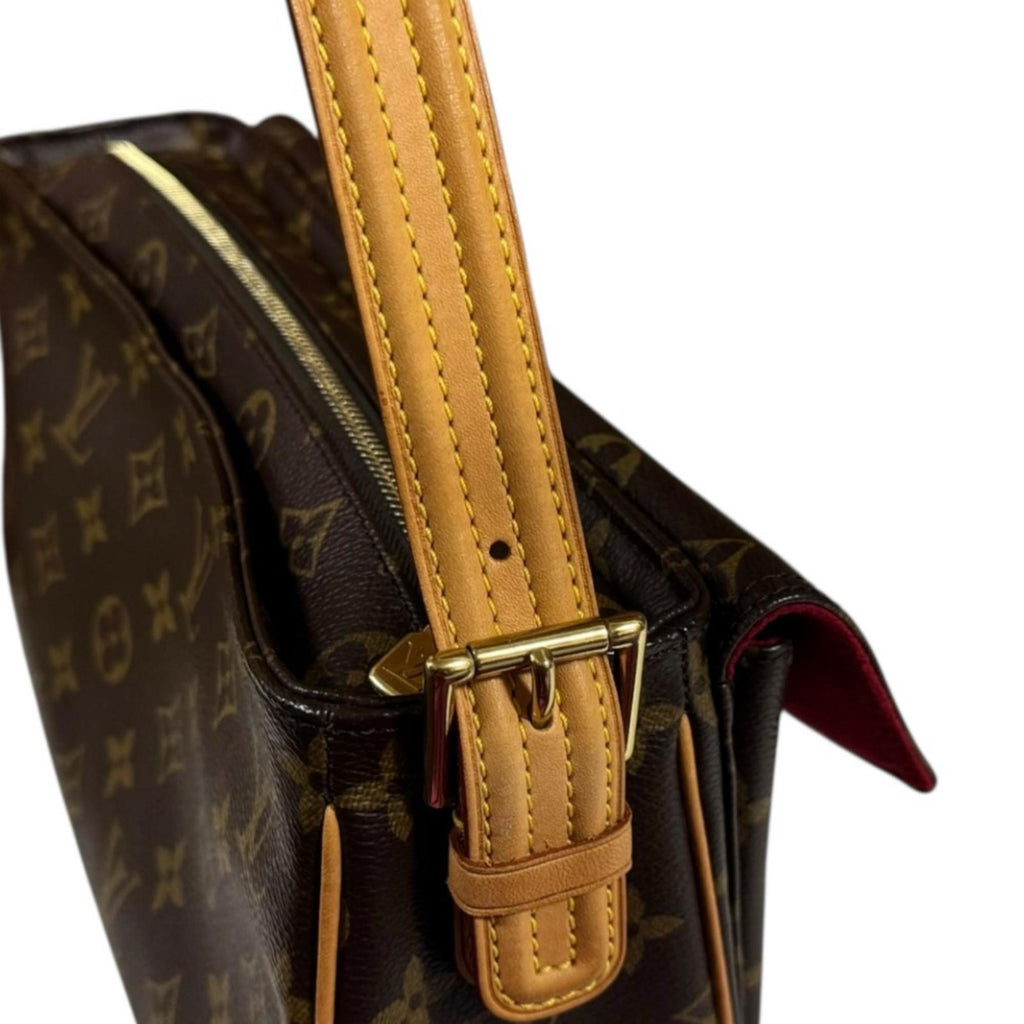 Louis Vuitton Brown Monogram Canvas Shoulder Bag