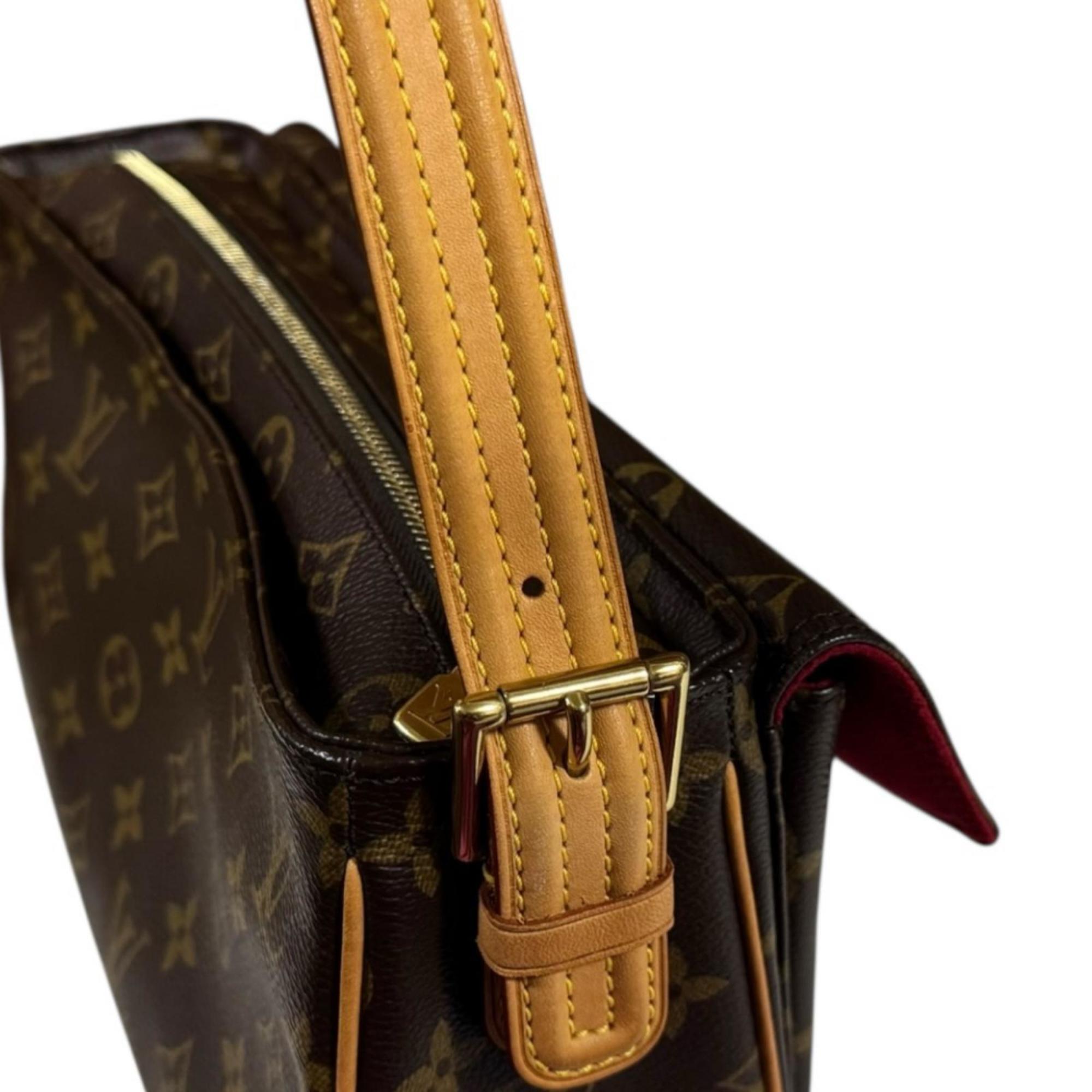 Louis Vuitton Brown Monogram Canvas Shoulder Bag