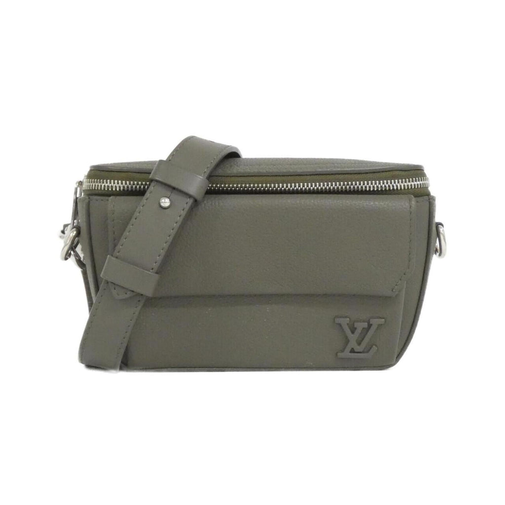 Louis Vuitton Khaki Leather Shoulder Bag