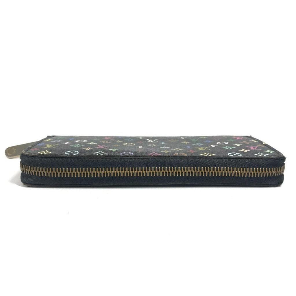 Louis Vuitton Black Multi-Color Noir Monogram Multicolore Canvas Long Wallet