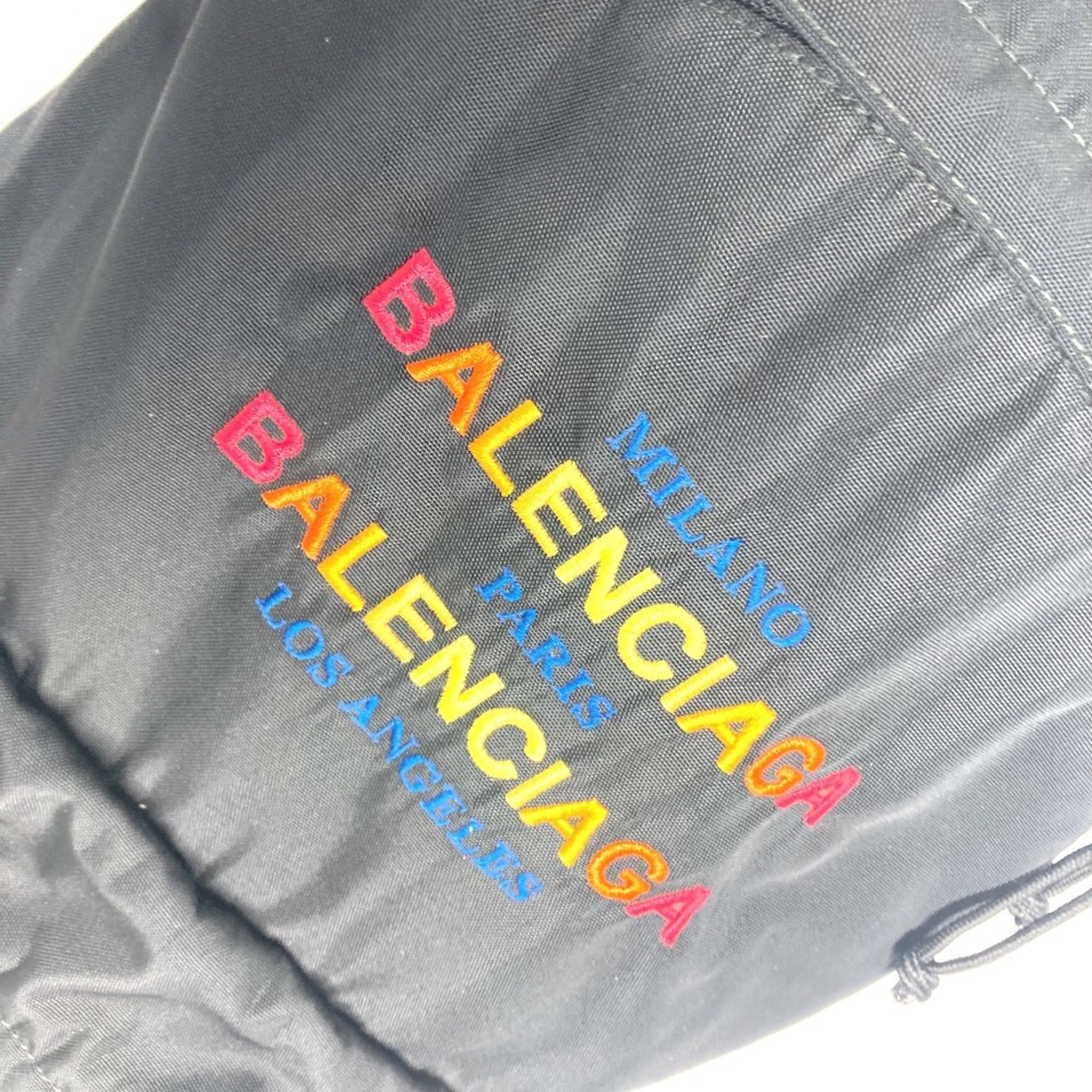Balenciaga Black Multi-Color Nylon Backpack