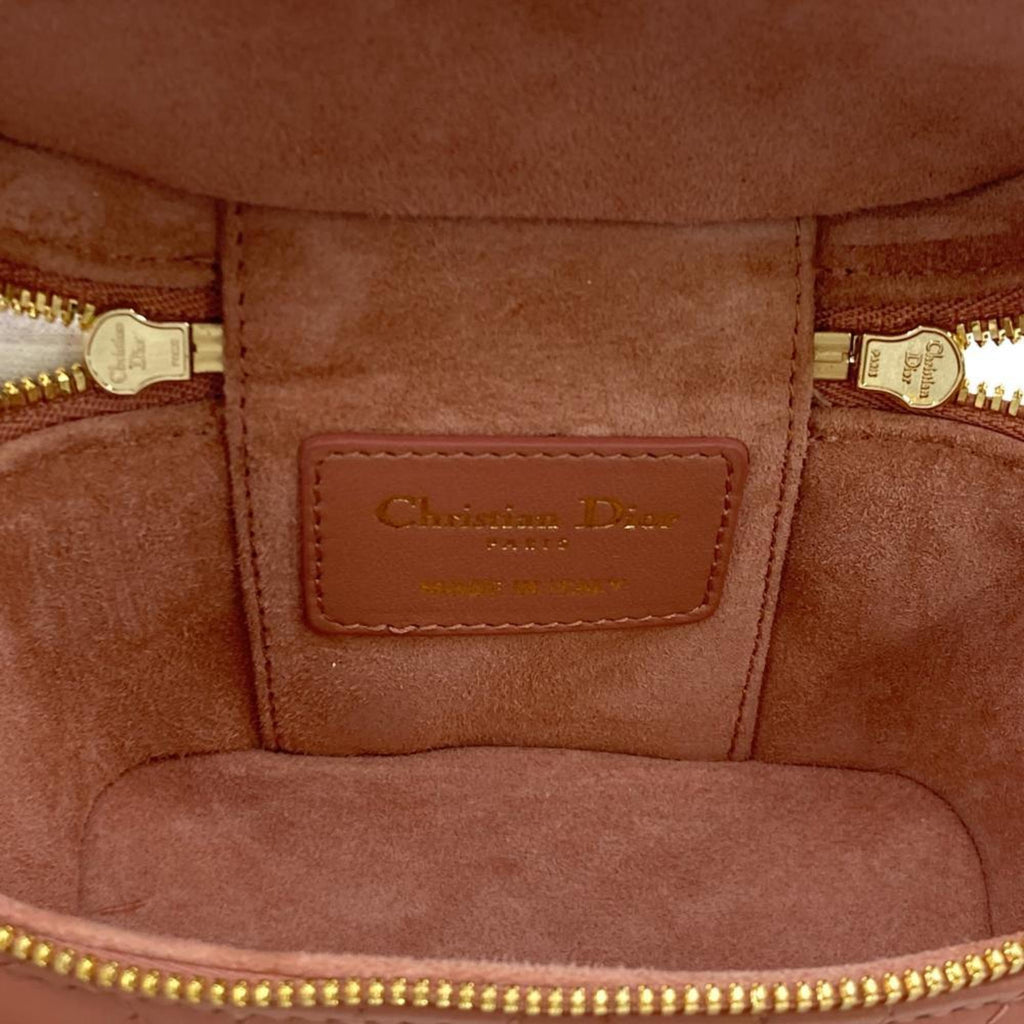 Christian Dior Pink Leather Shoulder Bag Vanity Bag (Pre-Owned)