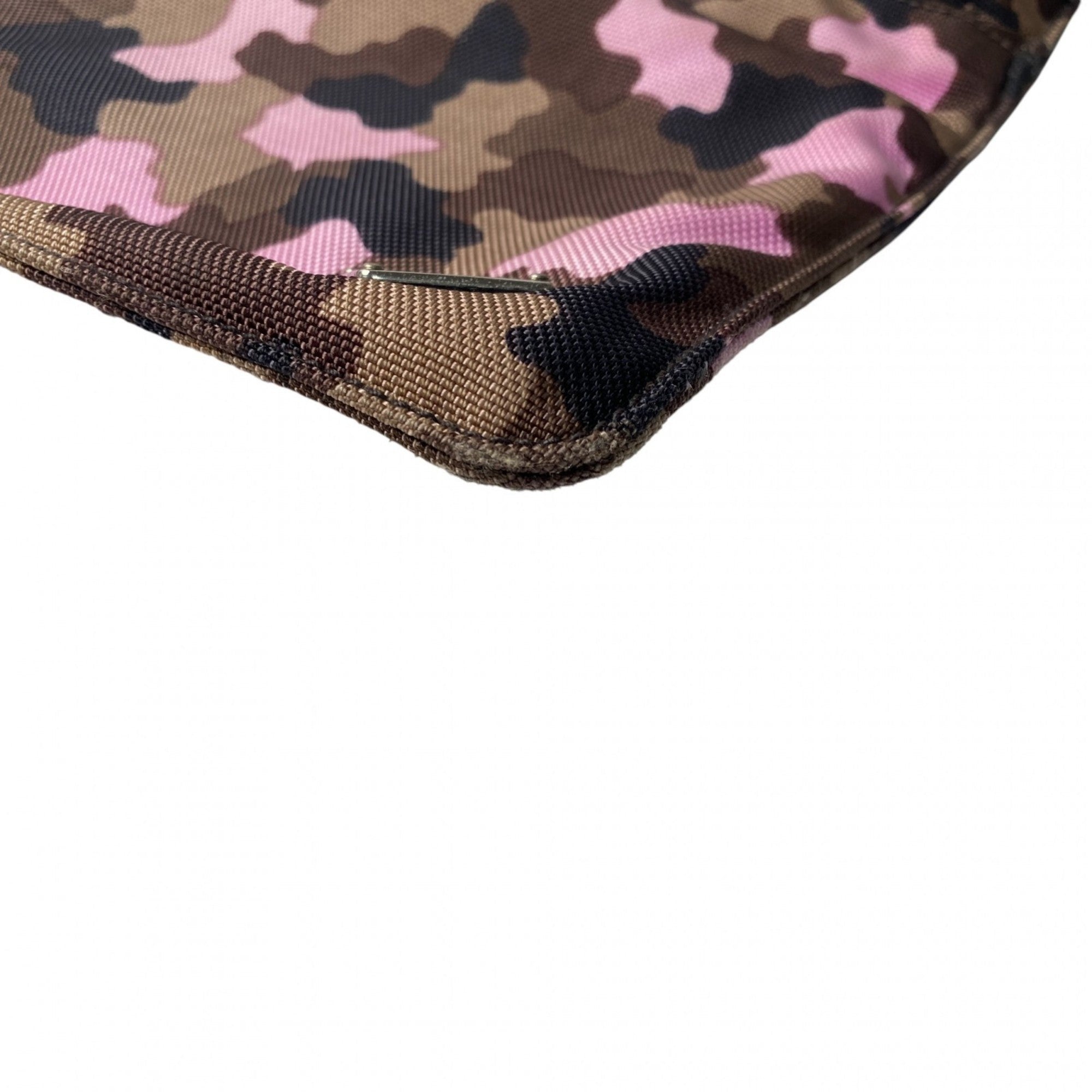 Prada Multi-Color Canvas Pochette Shoulder Bag