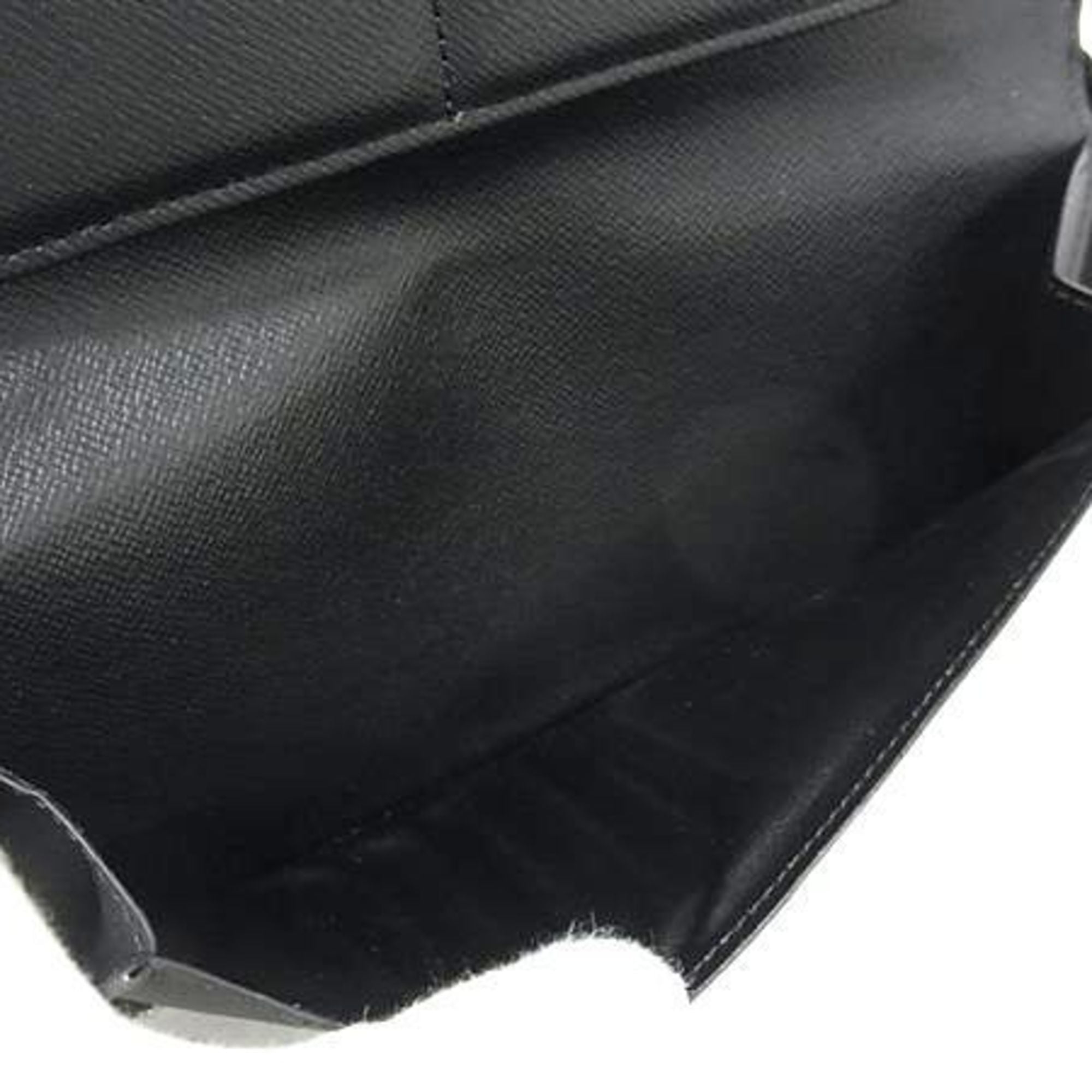 Louis Vuitton Black Noir Taiga Leather Long Wallet