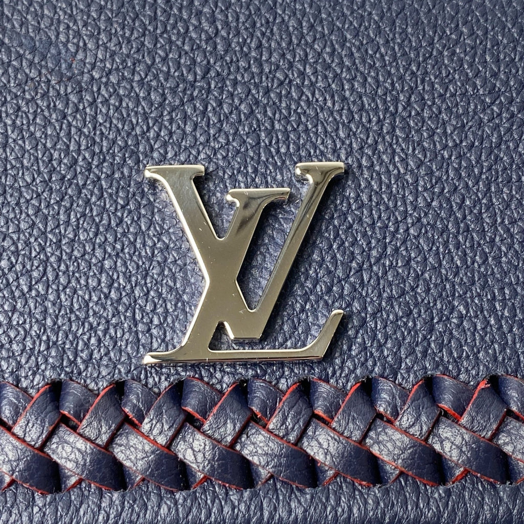 Louis Vuitton Navy Leather Long Wallet