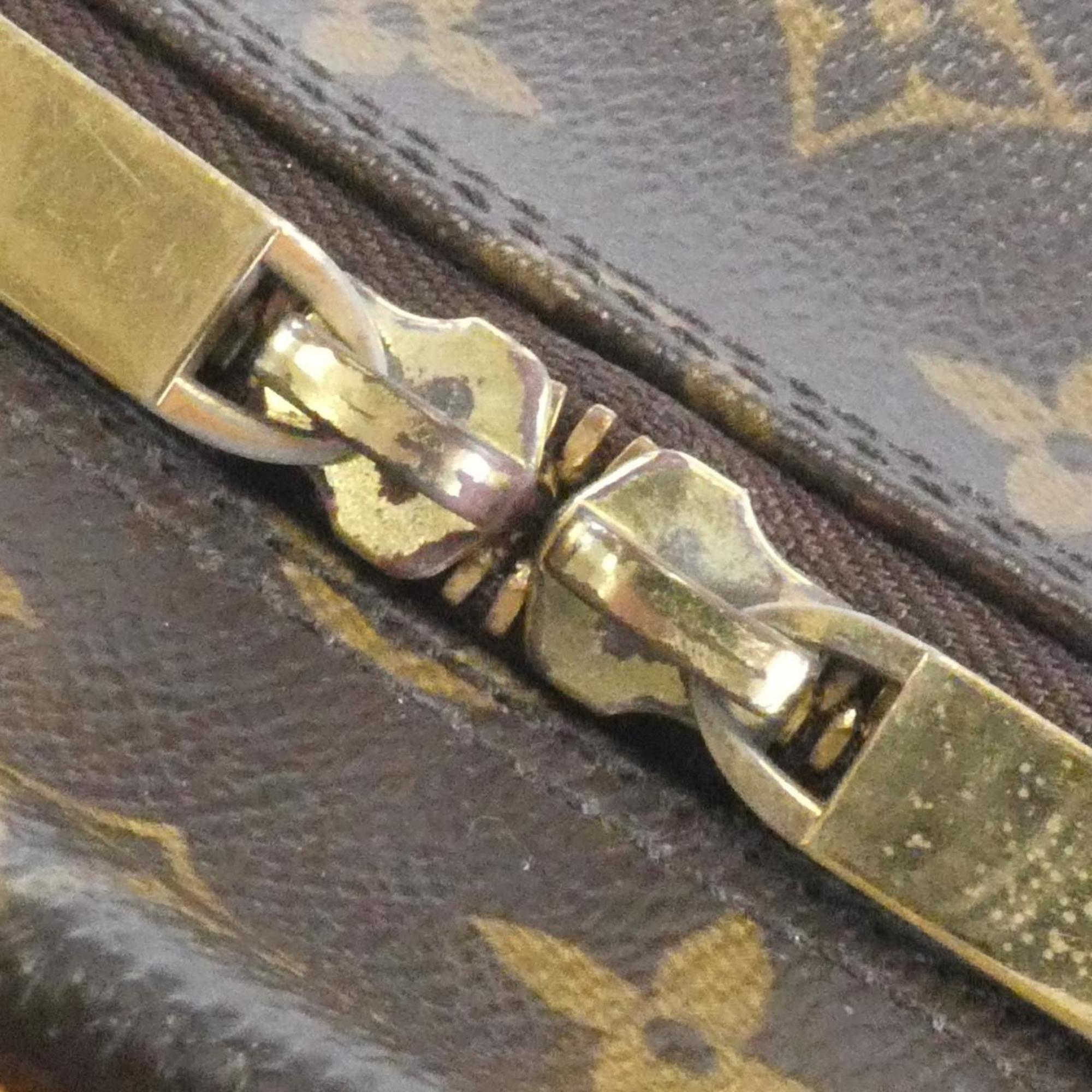 Louis Vuitton Brown Coated Canvas Shoulder Bag