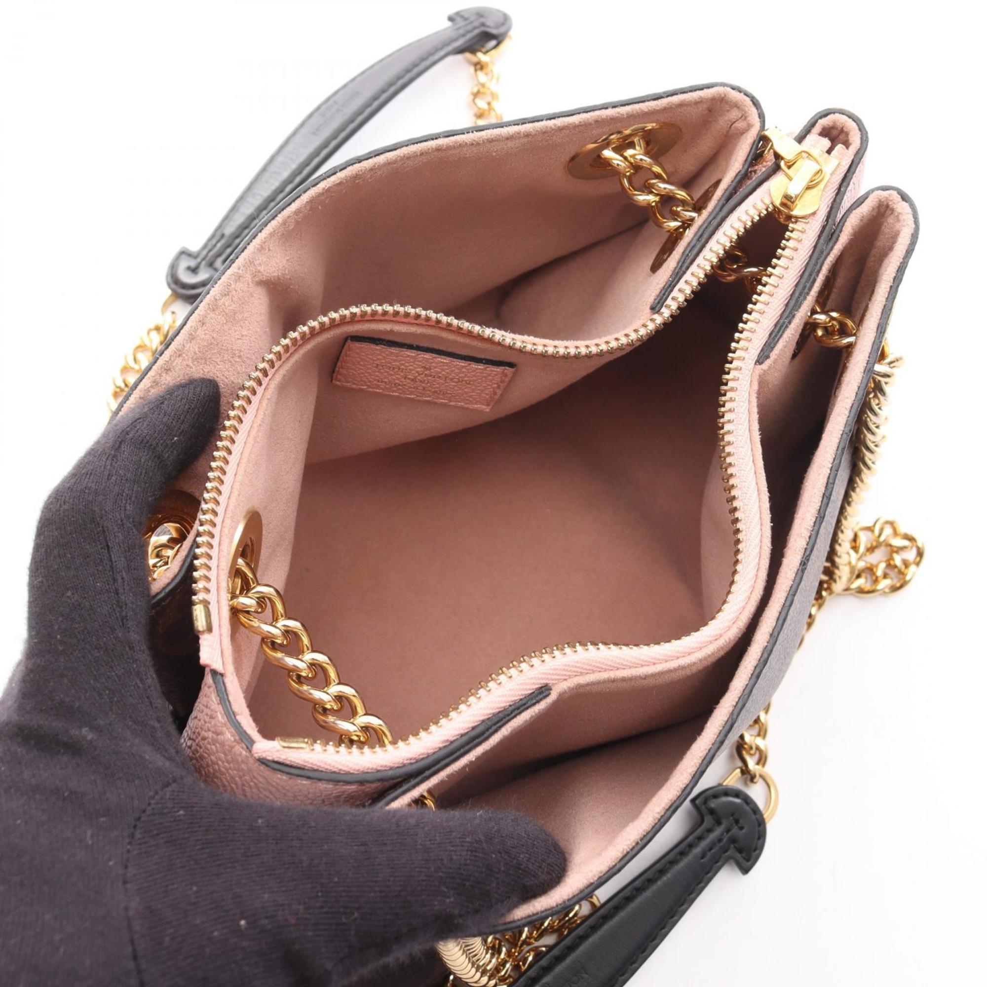 Louis Vuitton Brown Monogram Pink Coated Canvas Shoulder Bag