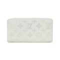 Louis Vuitton Mahina White Leather Long Wallet
