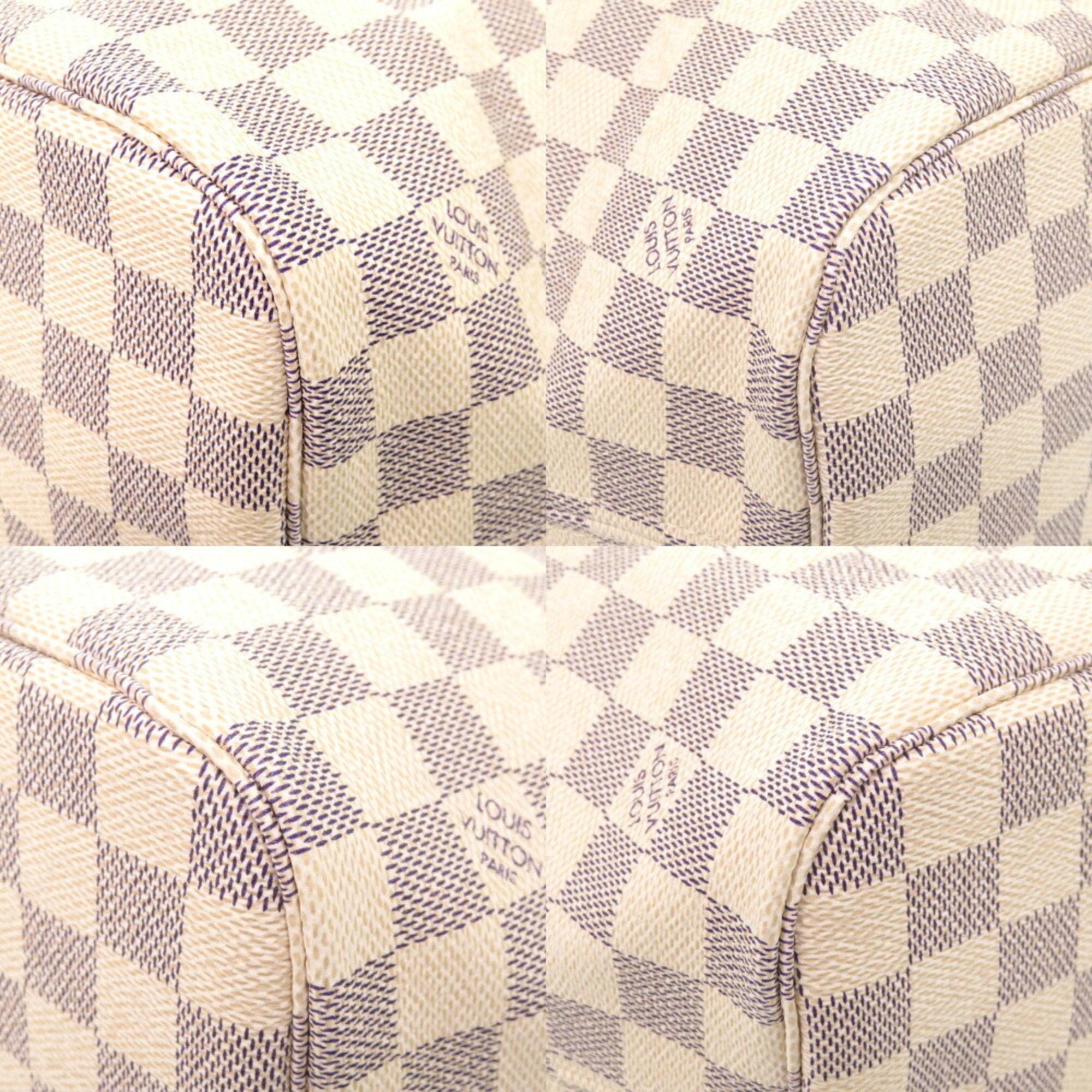 Louis Vuitton White Damier Azur Tote Bag