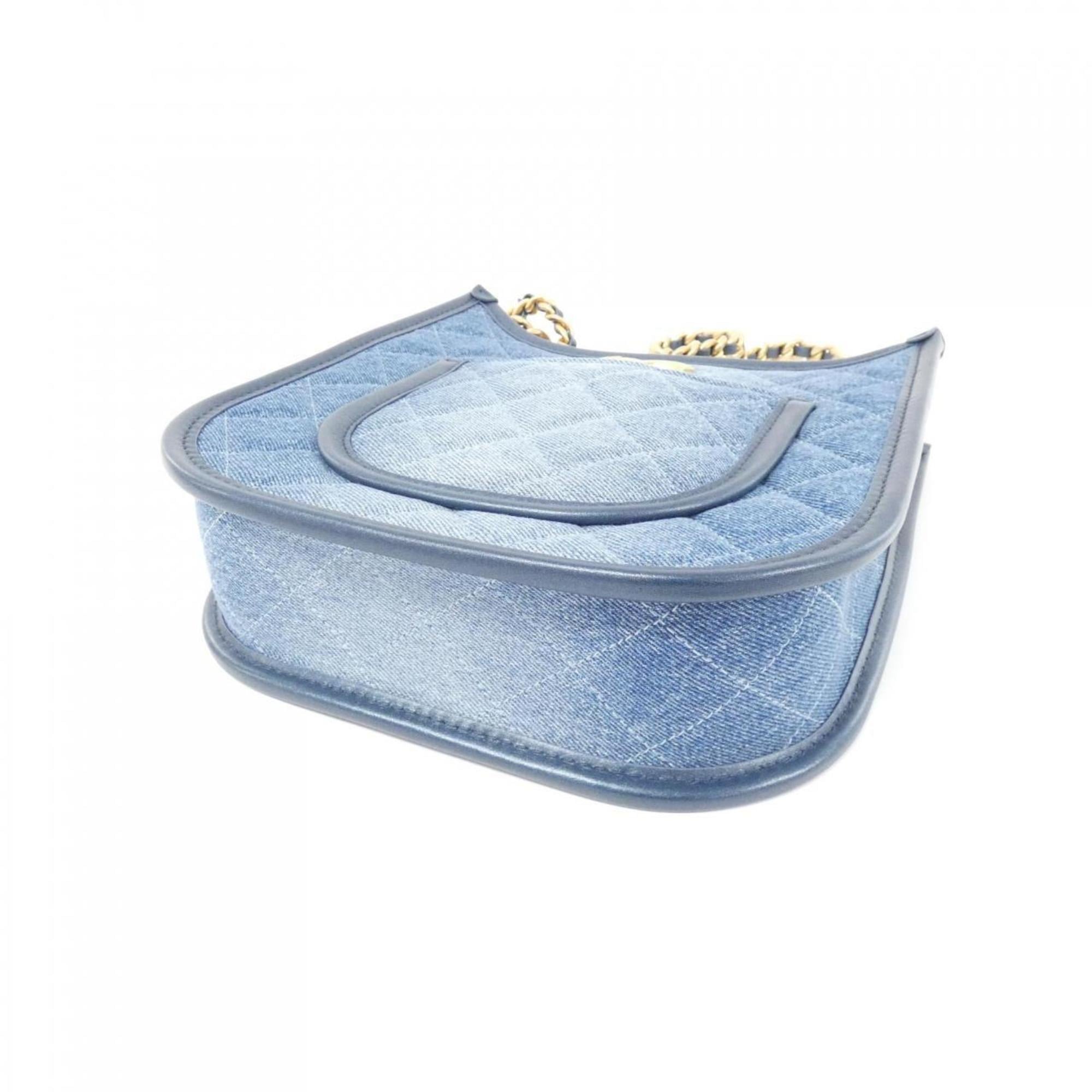 Chanel Blue Denim Shoulder Bag