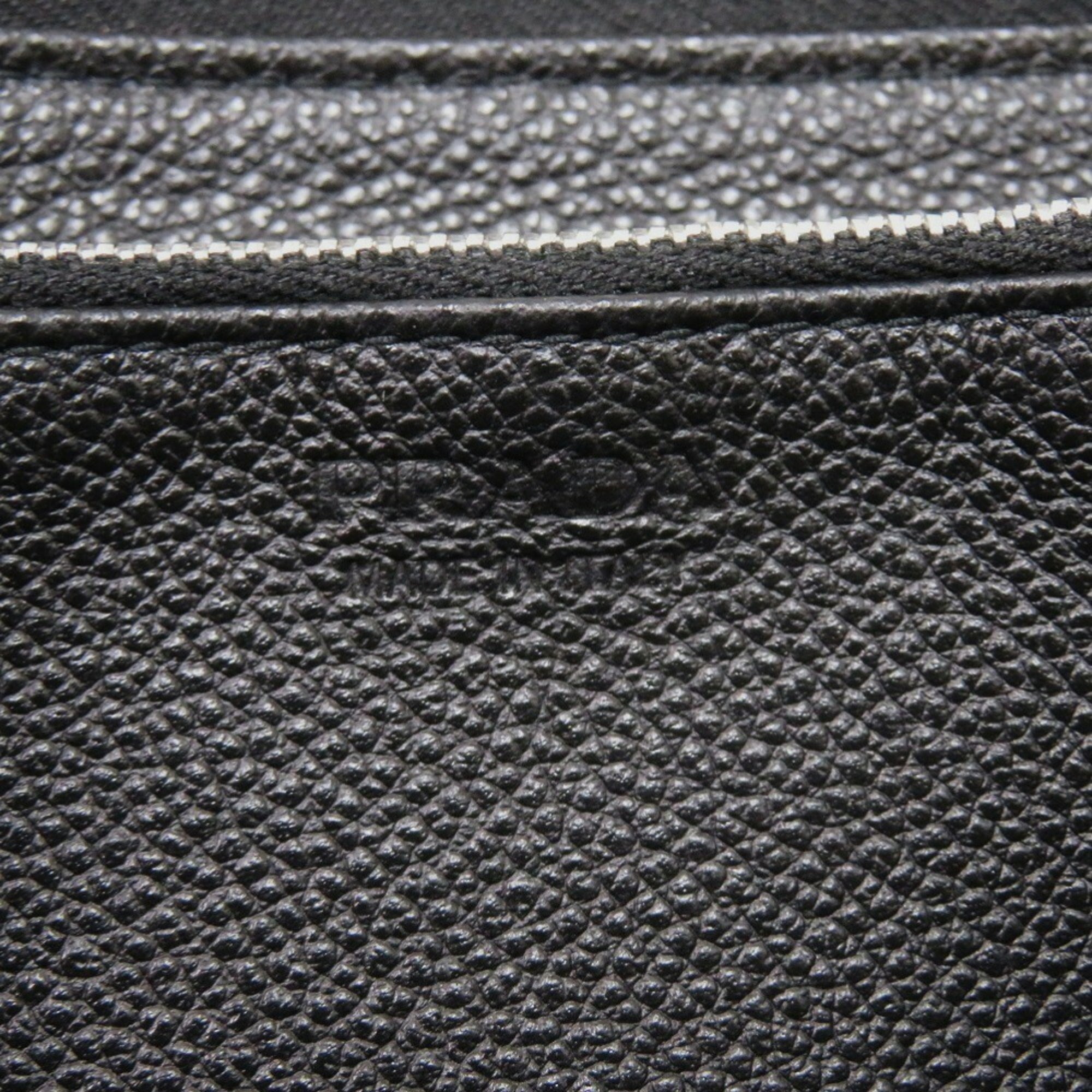 Prada Black Leather Long Wallet (Bi-Fold)