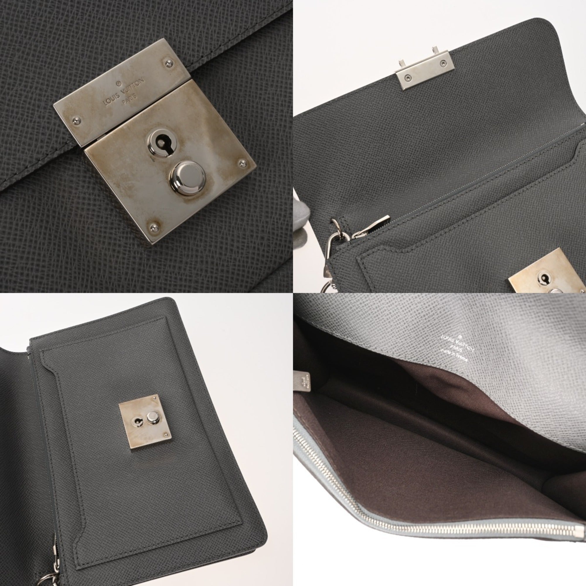 Louis Vuitton Glacier Cuir Ombre Leather Clutch Bag