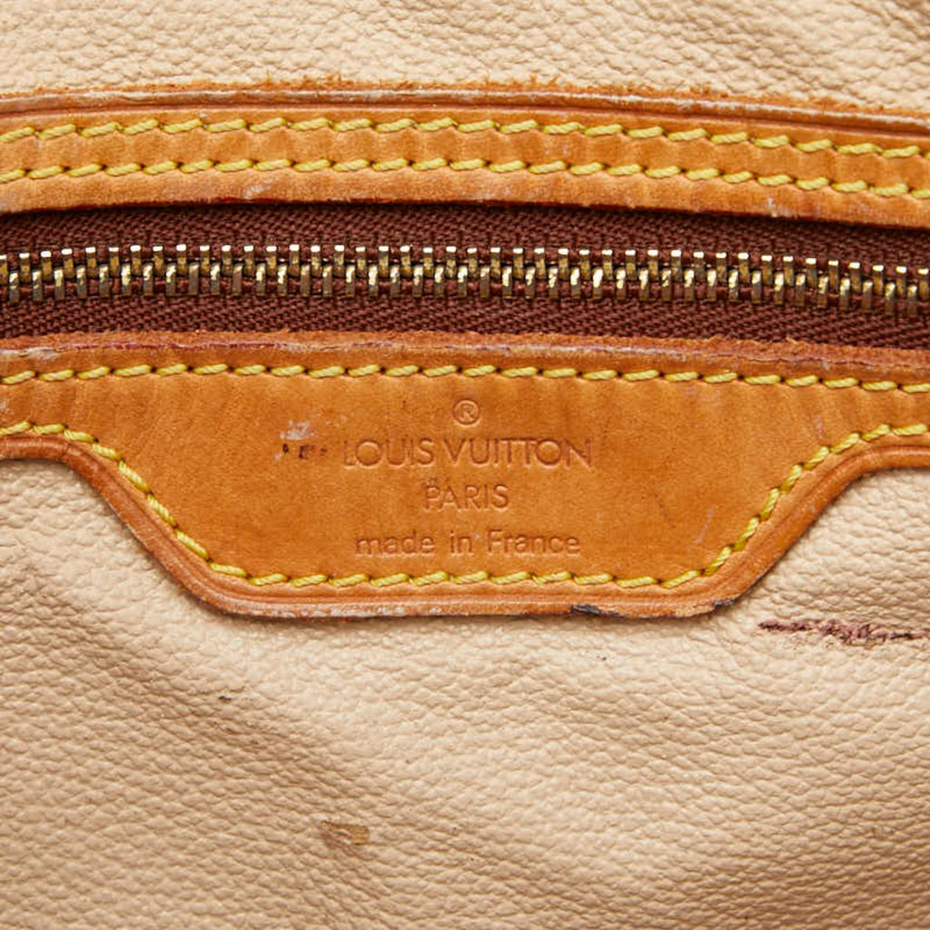 Louis Vuitton Brown Pvc Leather Shoulder Bag Tote Bag