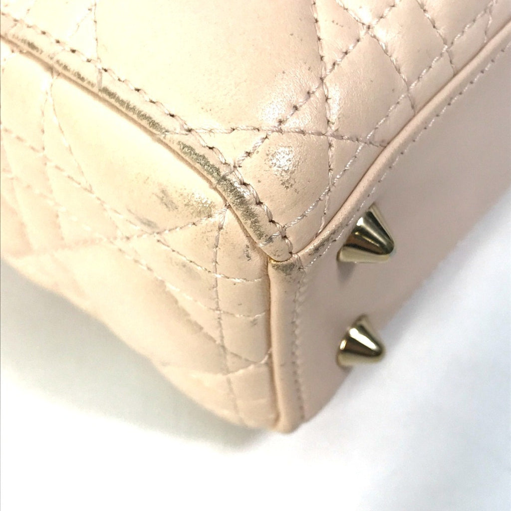 Christian Dior Beige Leather Handbag (Pre-Owned)