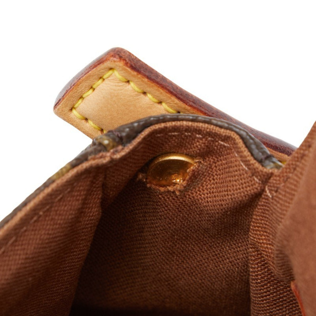 Louis Vuitton Brown Pvc Leather Handbag Shoulder Bag