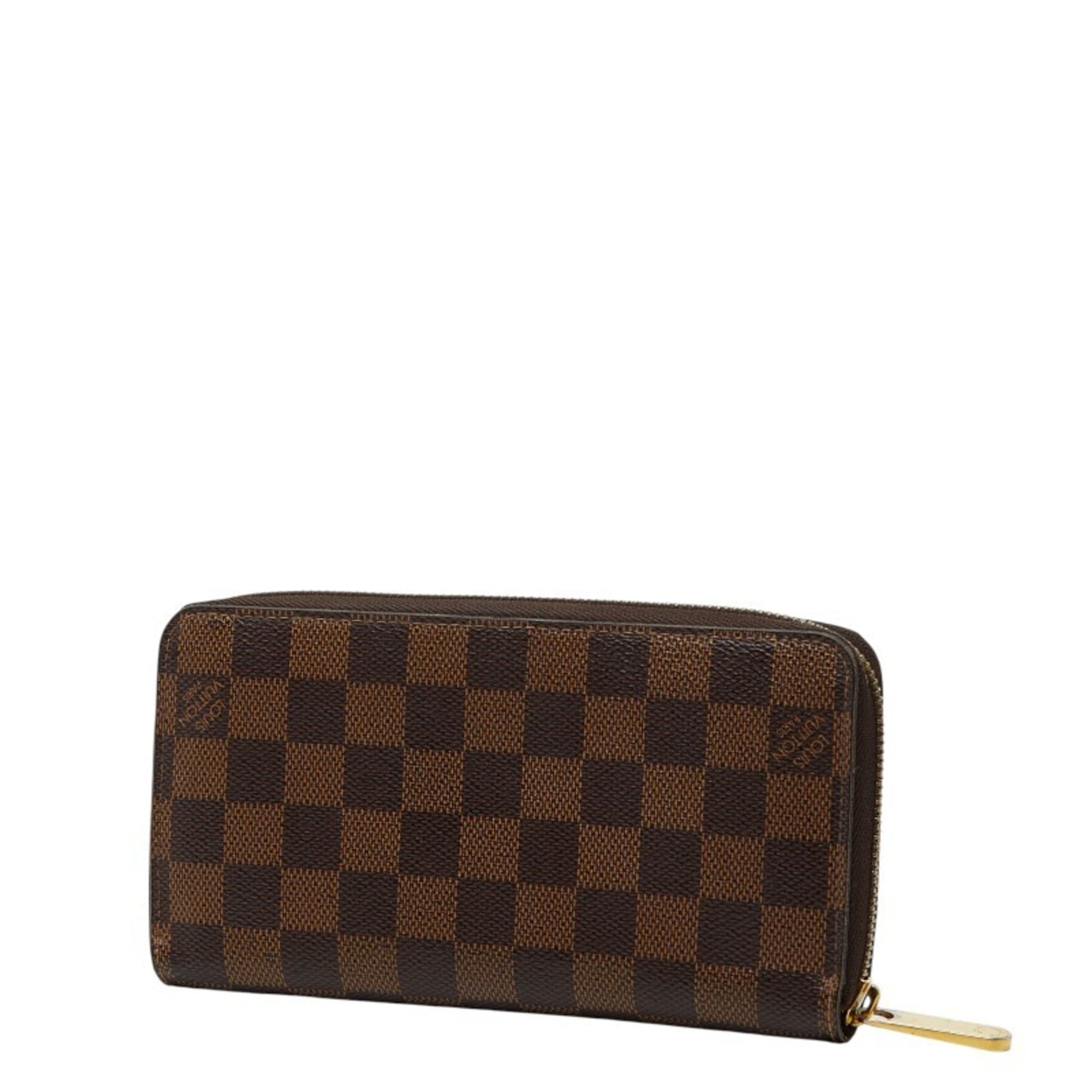 Louis Vuitton Damier Brown Damier Canvas Damier Canvas Long Wallet