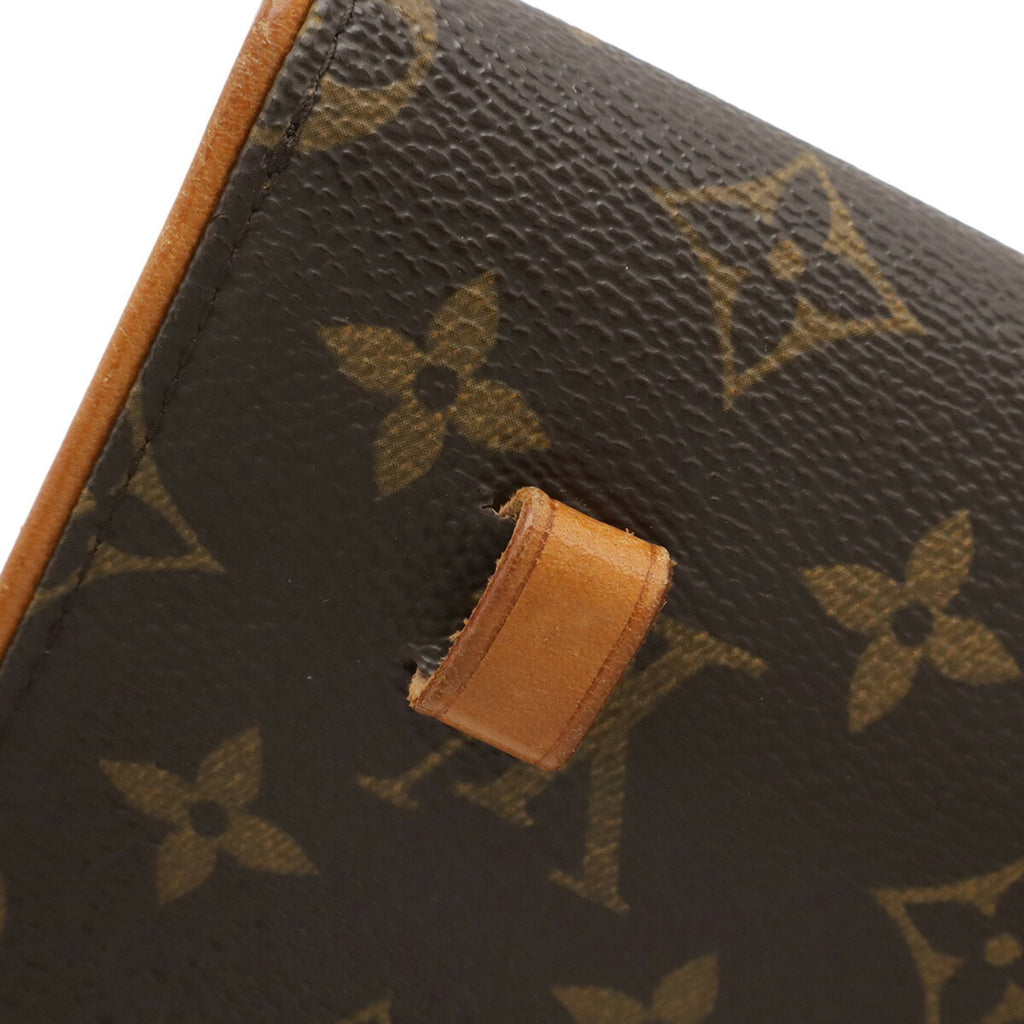Louis Vuitton Brown Monogram White Monogram Clutch Bag Pochette Pouch