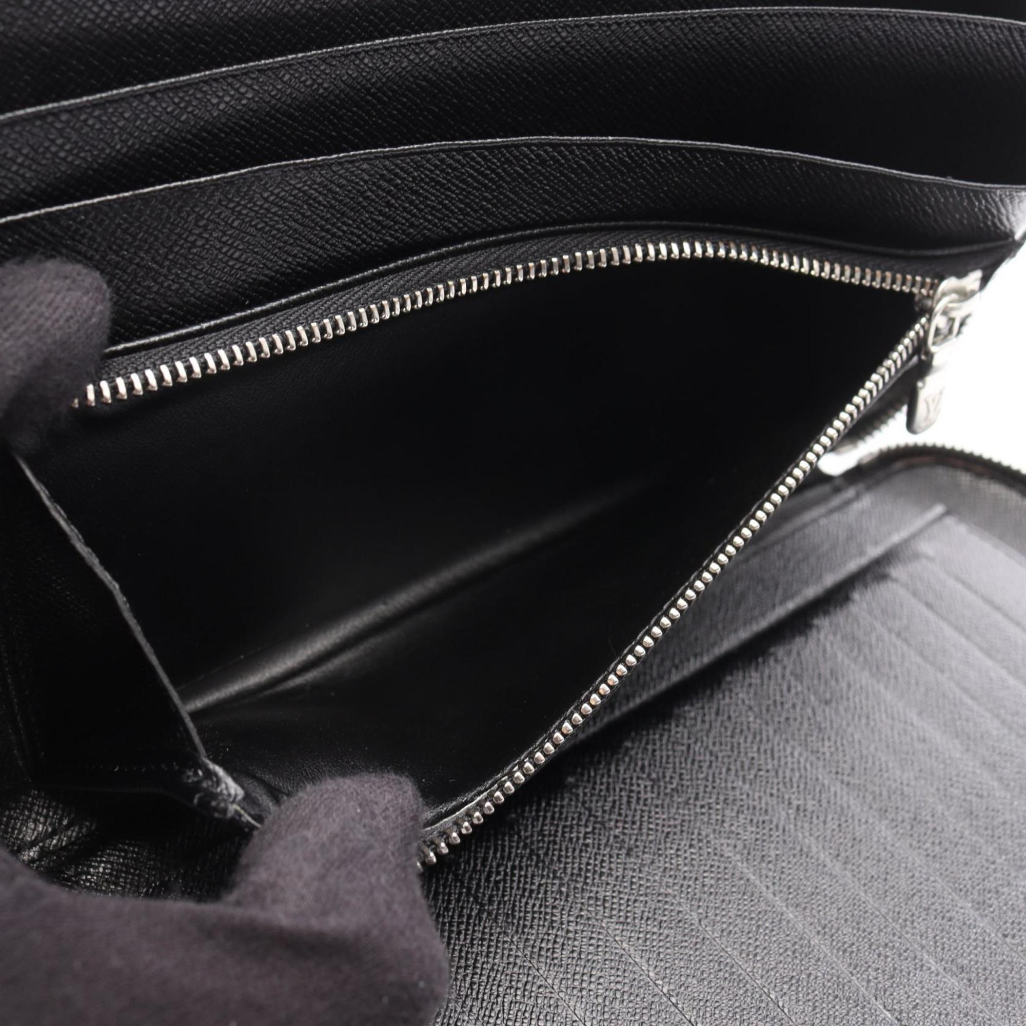 Louis Vuitton Black Leather Long Wallet