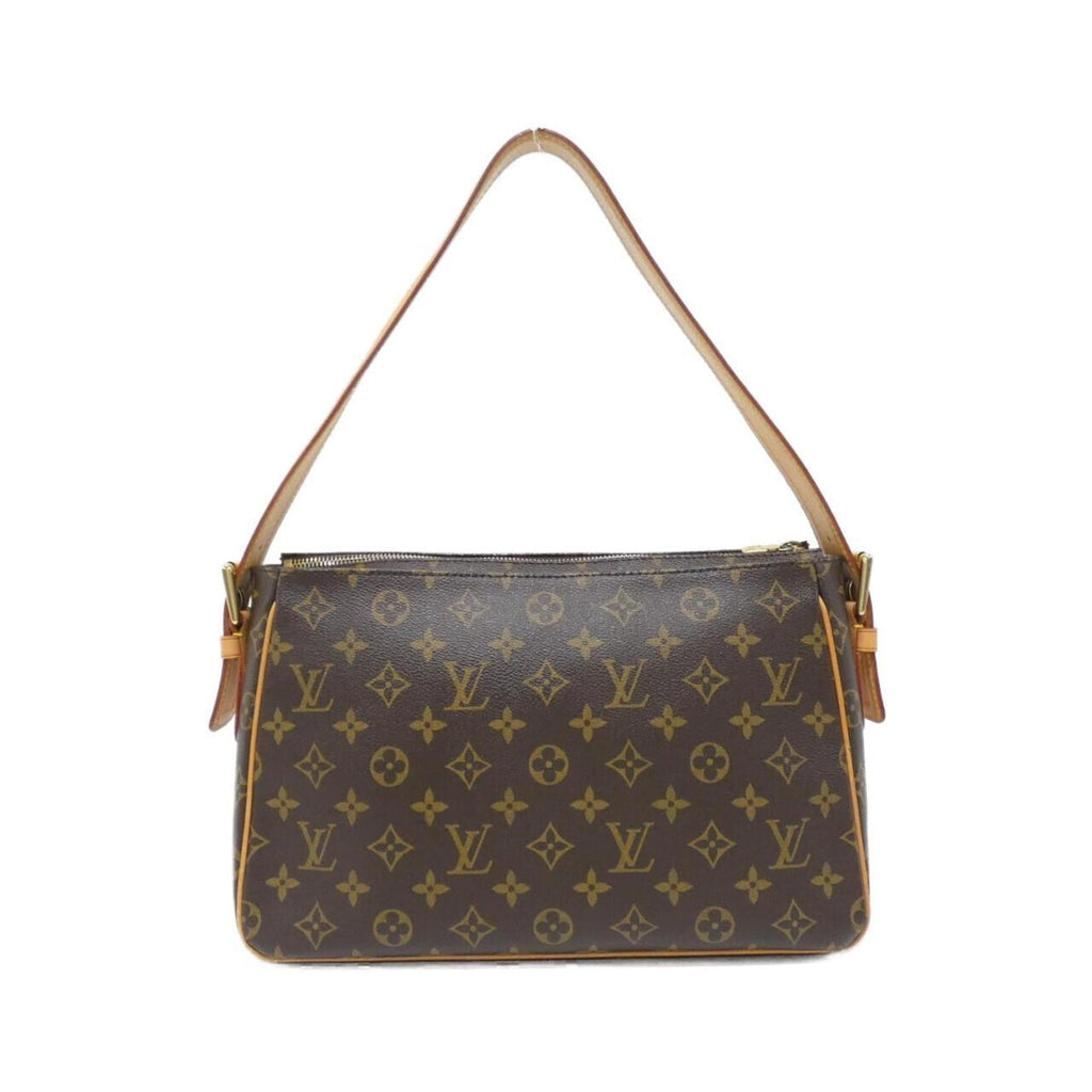 Louis Vuitton Brown Coated Canvas Shoulder Bag