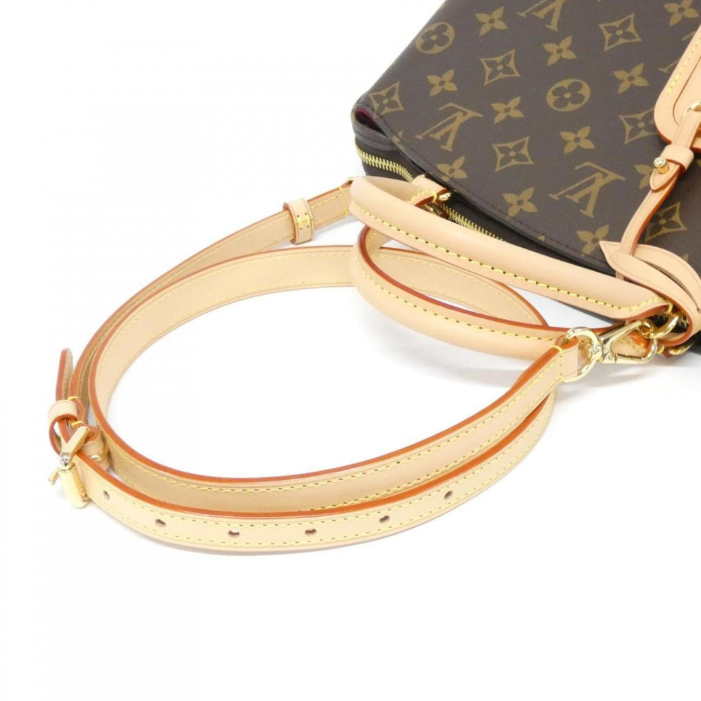 Louis Vuitton Marron Coated Canvas Handbag