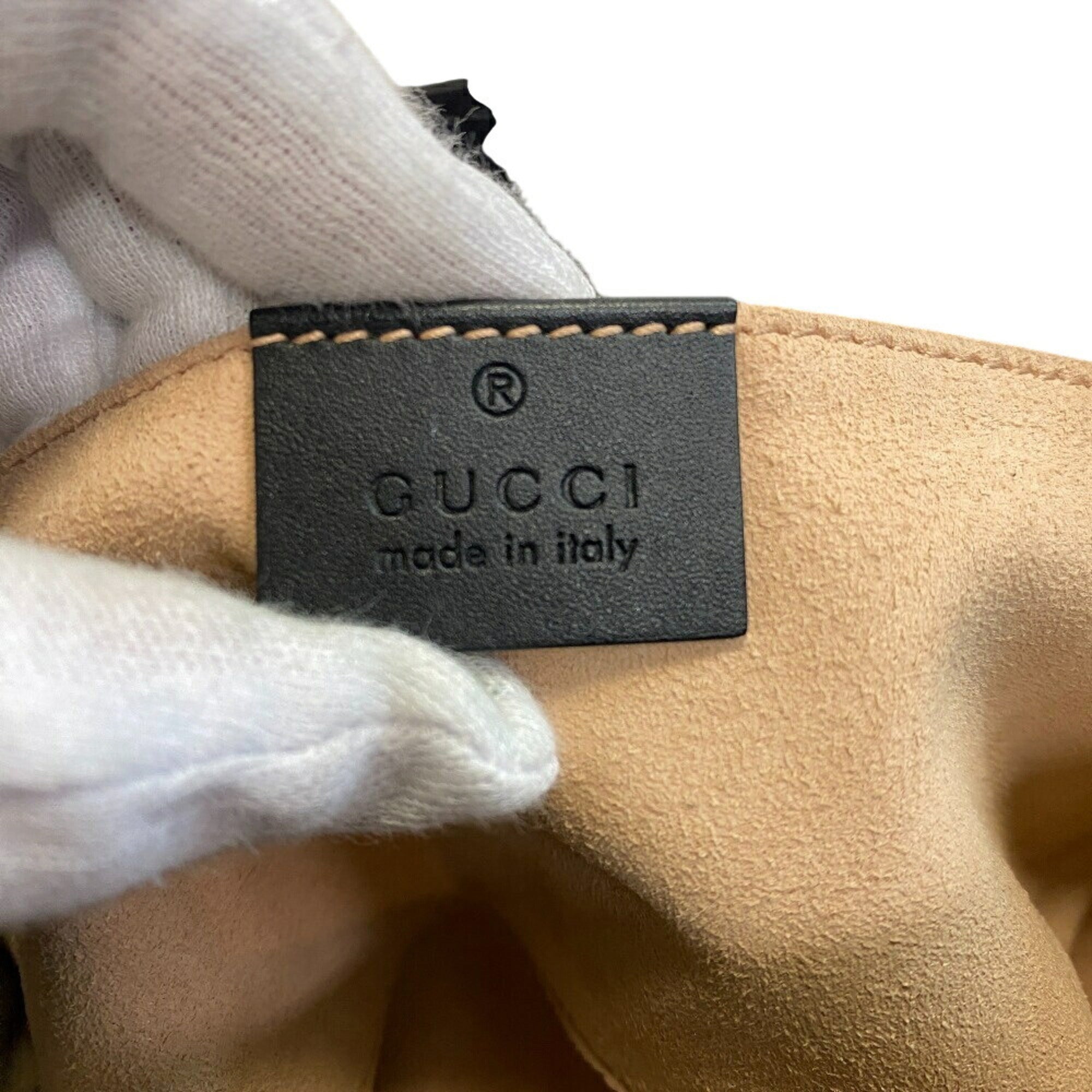 Gucci Beige Leather Shoulder Bag (Pre-Owned)