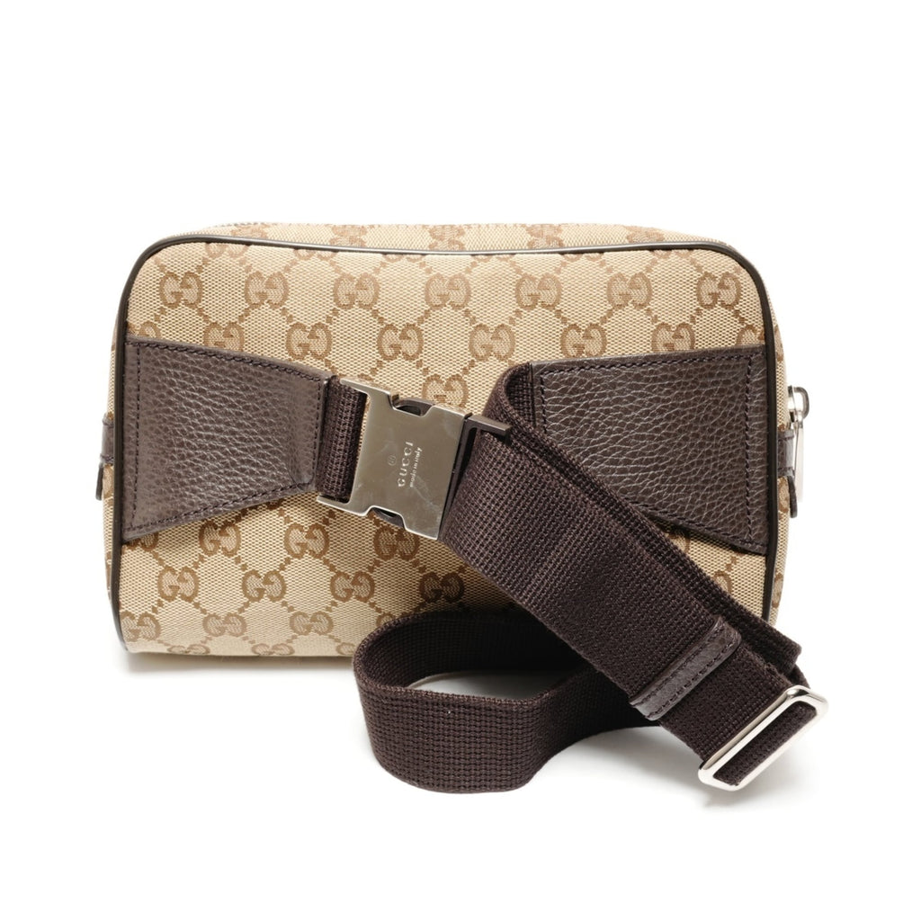Gucci Gg Canvas Brown Gg Canvas Fanny Pack (Pre-Owned)