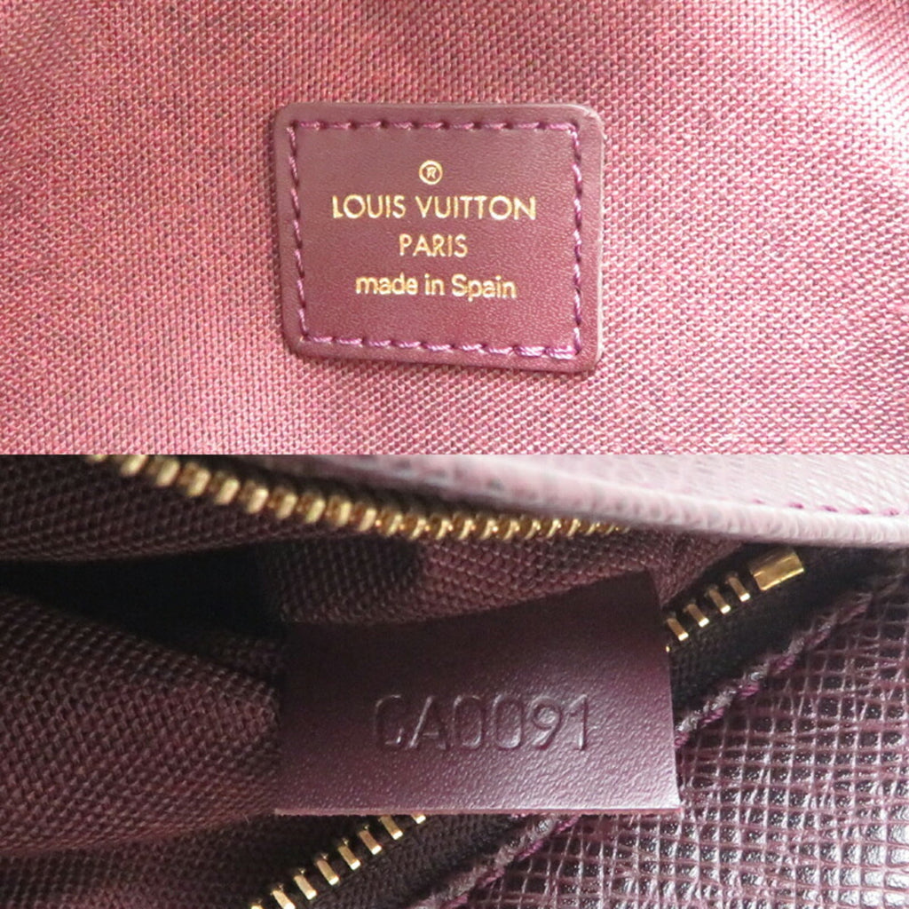 Louis Vuitton Acajou Brown Taiga Leather Clutch Bag Pouch
