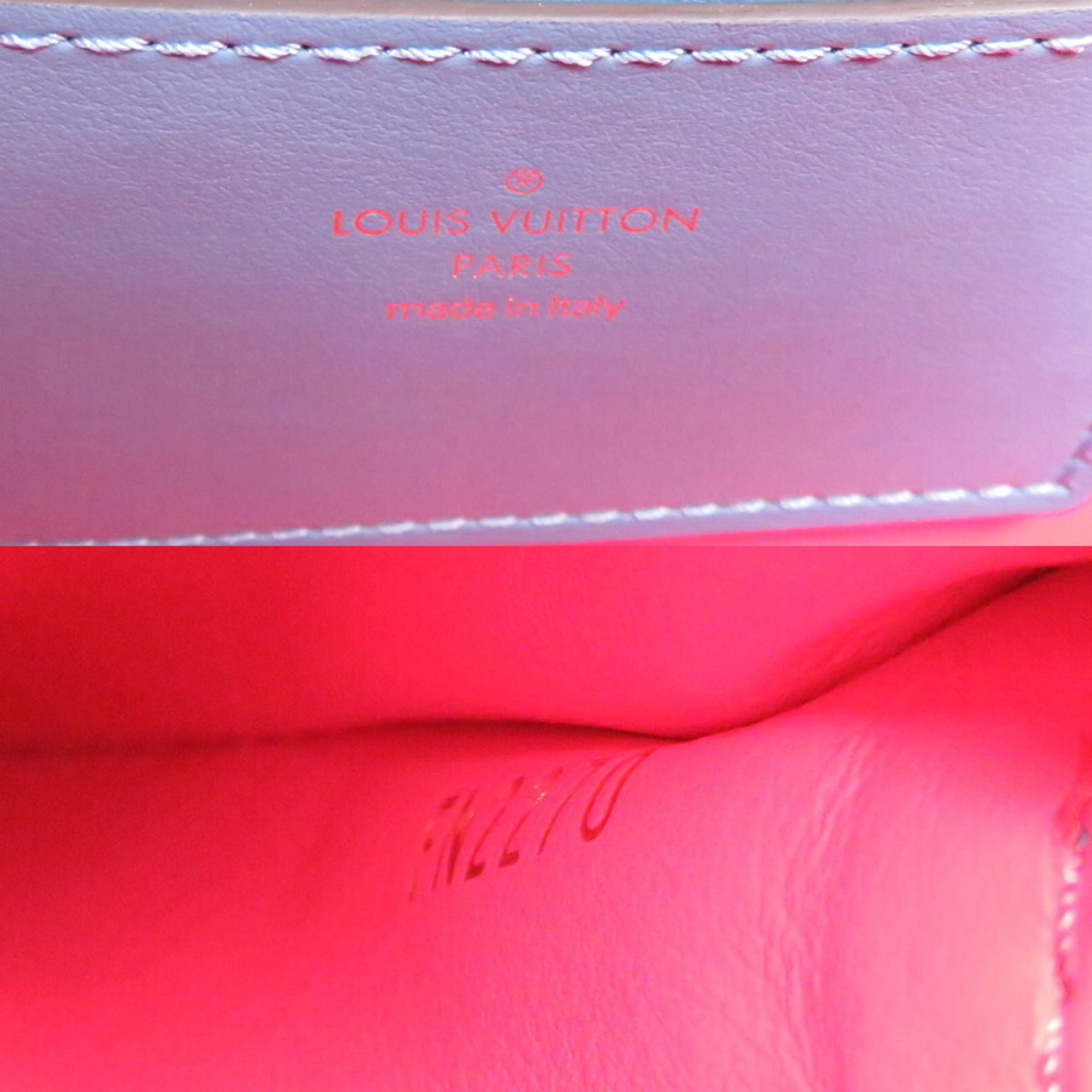 Louis Vuitton Blue Leather Shoulder Bag