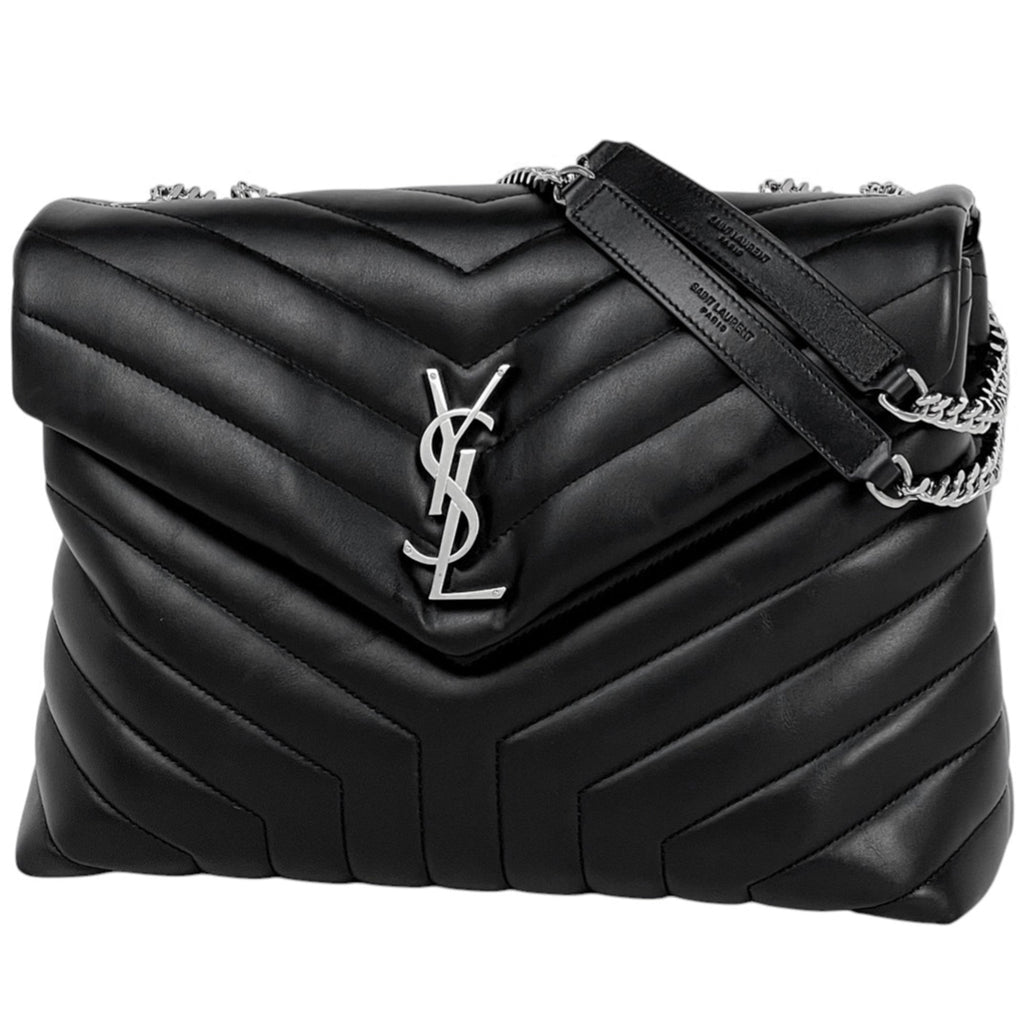 Saint Laurent Black Leather Shoulder Bag (Pre-Owned)