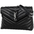 Saint Laurent Black Leather Shoulder Bag (Pre-Owned)