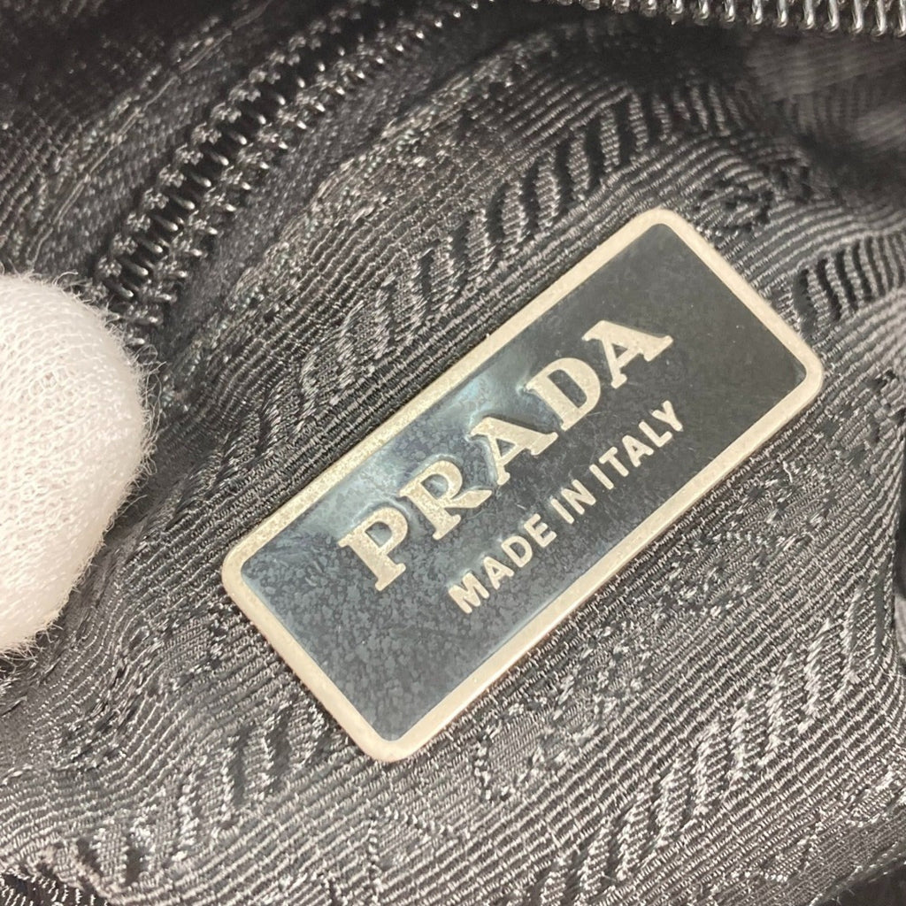Prada Black Nylon Pochette Shoulder Bag
