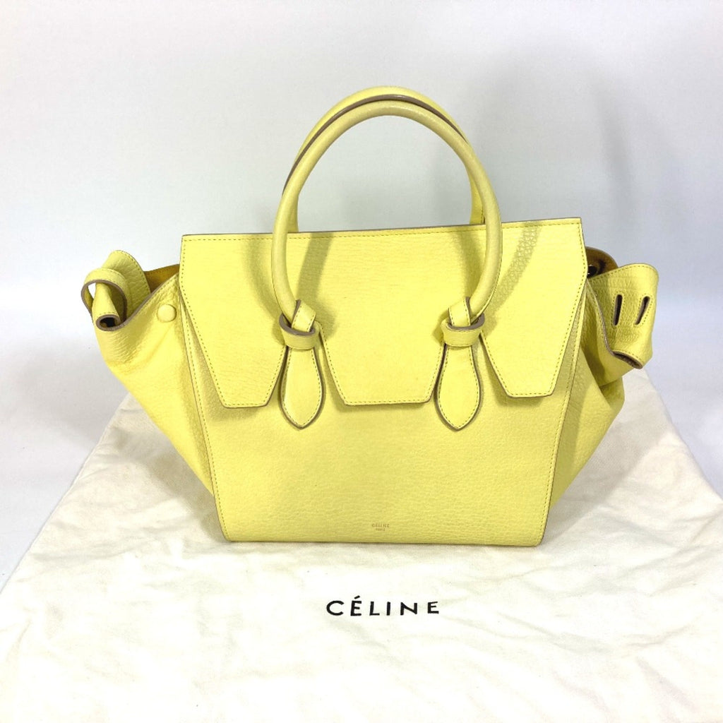 Celine Yellow Leather Handbag