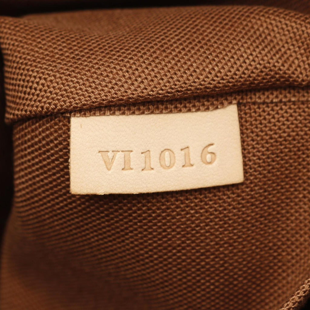 Louis Vuitton Brown Coated Canvas Leather Tote Bag
