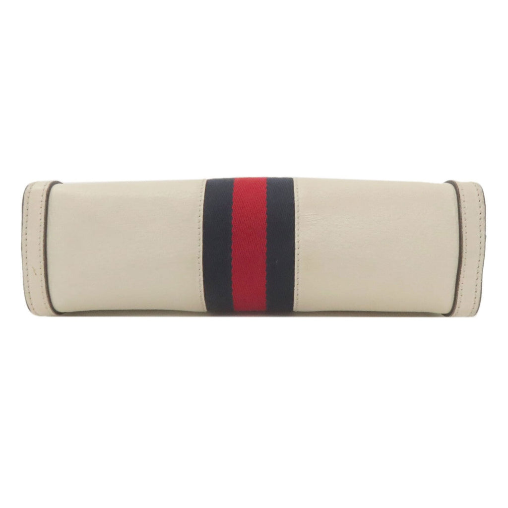 Gucci White Leather Shoulder Bag (Pre-Owned)