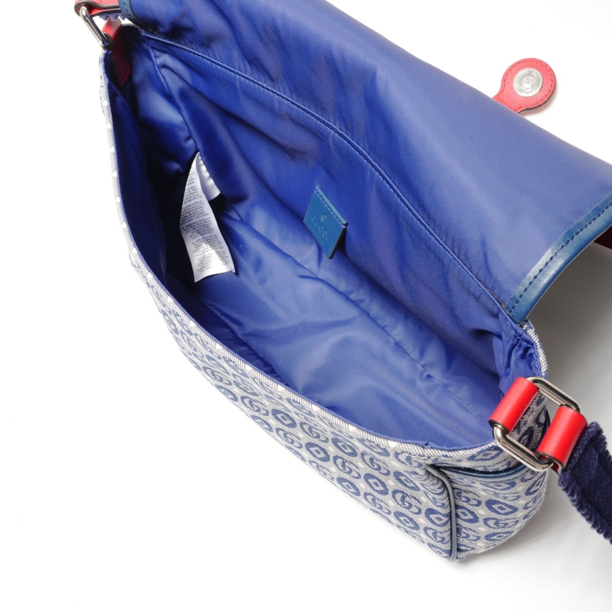 Gucci Blue Messenger Bag Shoulder Bag (Pre-Owned)