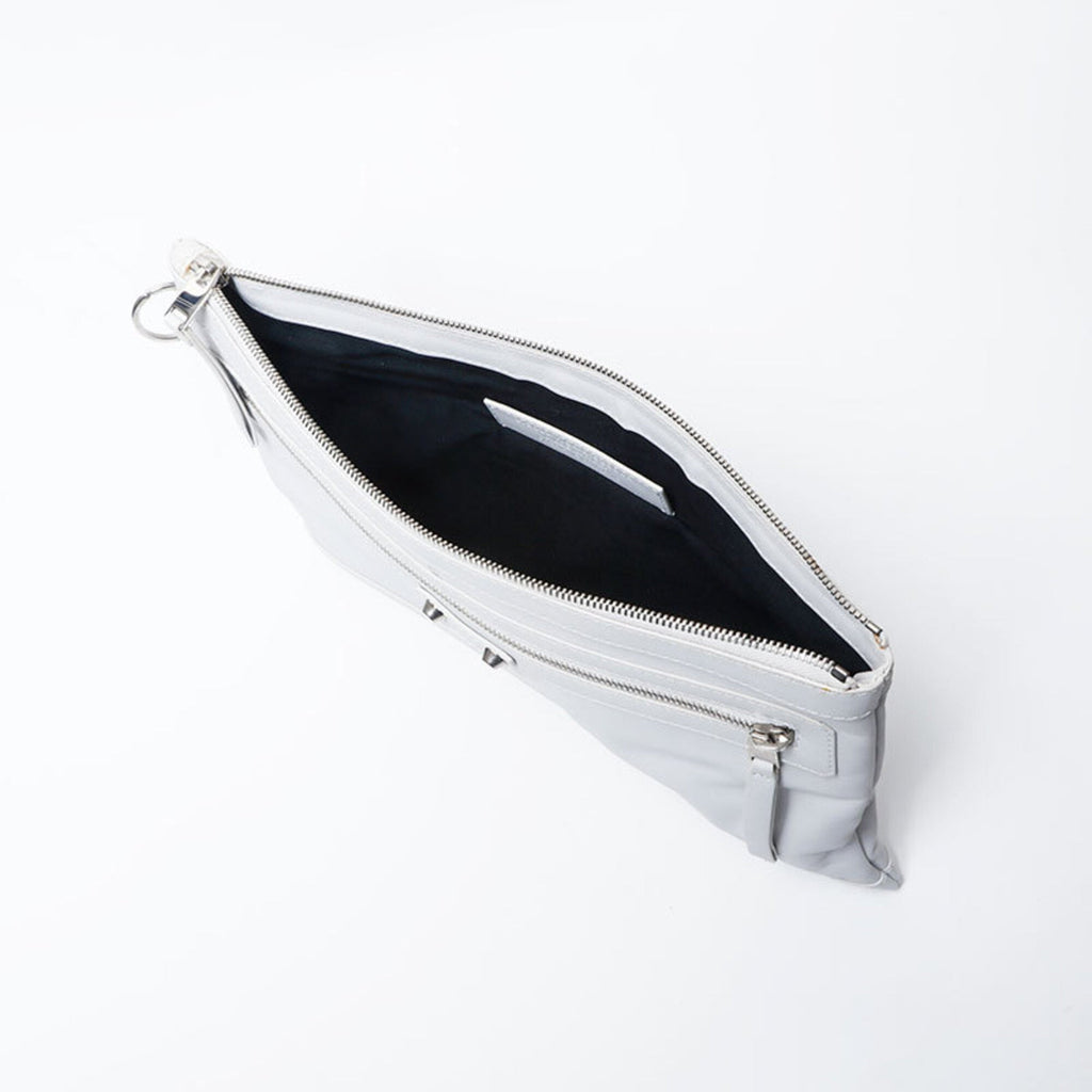 Balenciaga White Leather Clutch