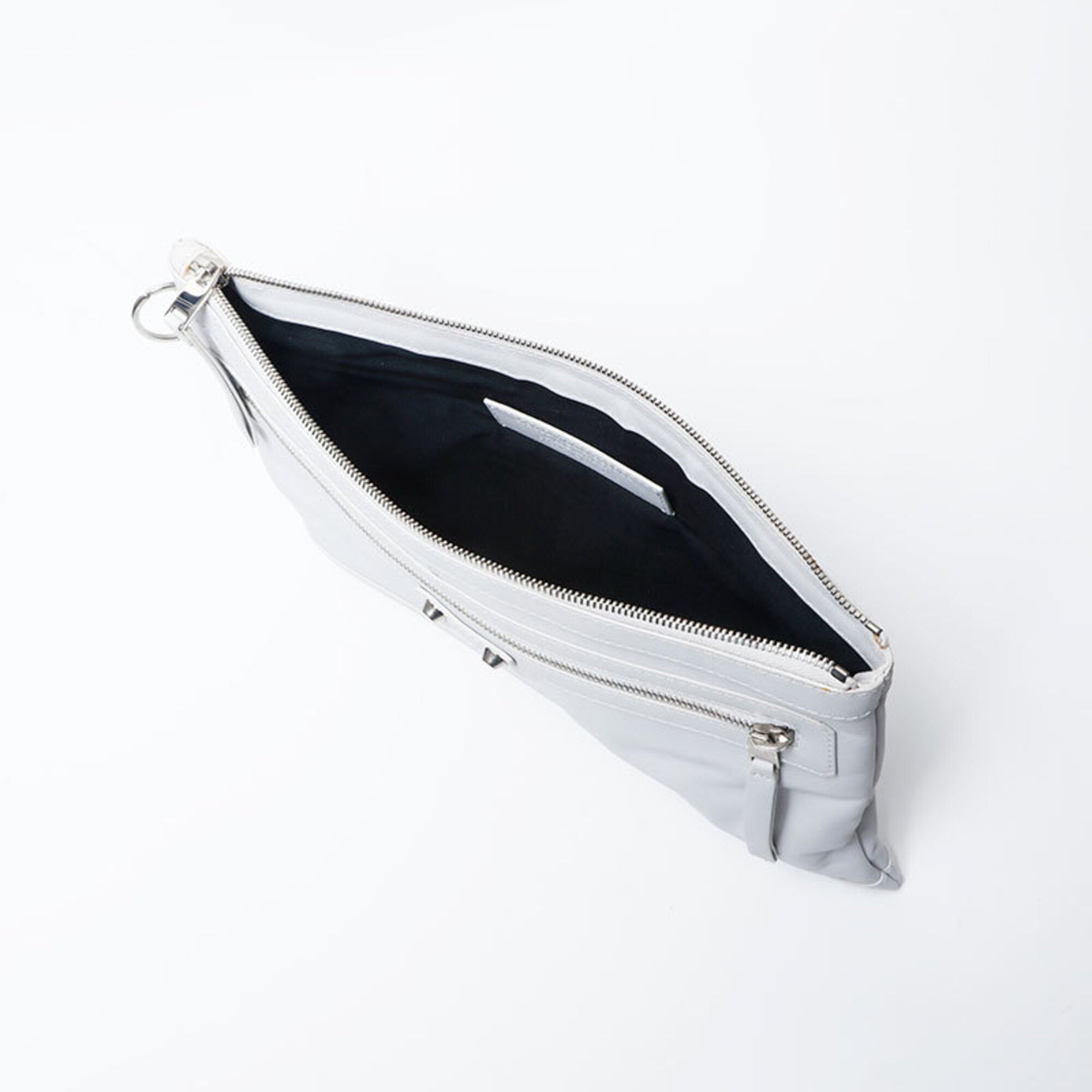 Balenciaga White Leather Clutch