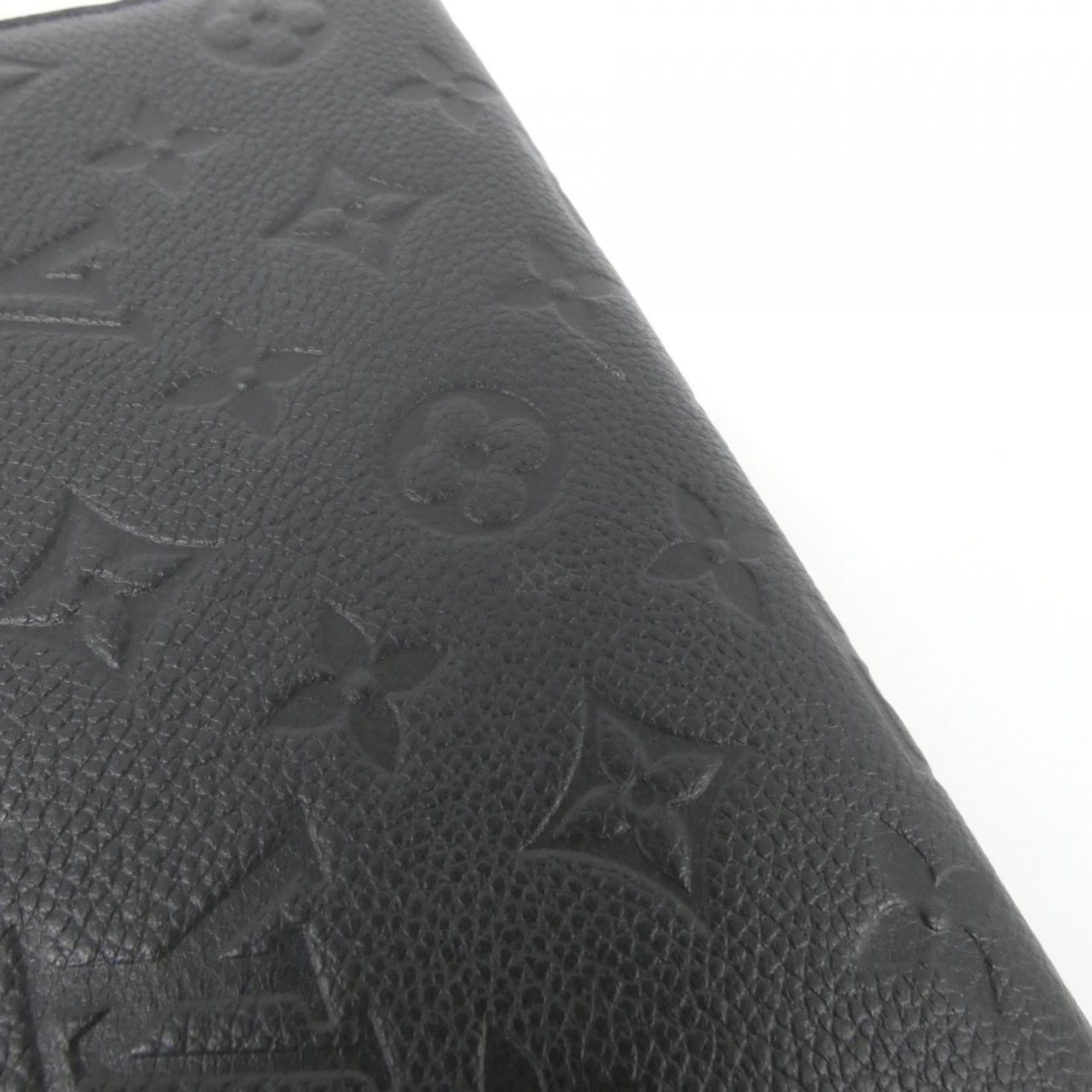 Louis Vuitton Black Leather Long Wallet