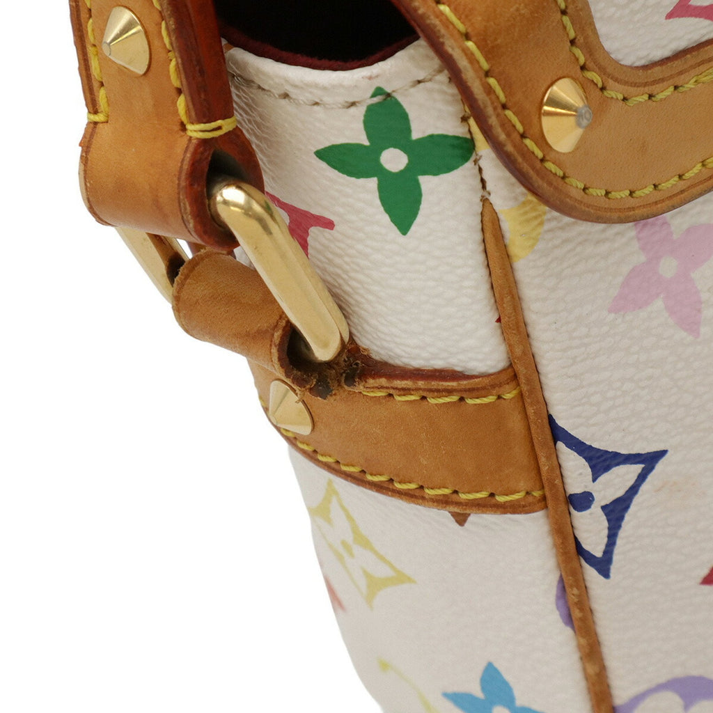 Louis Vuitton Blanc Multi-Color White Monogram Multicolore Shoulder Bag