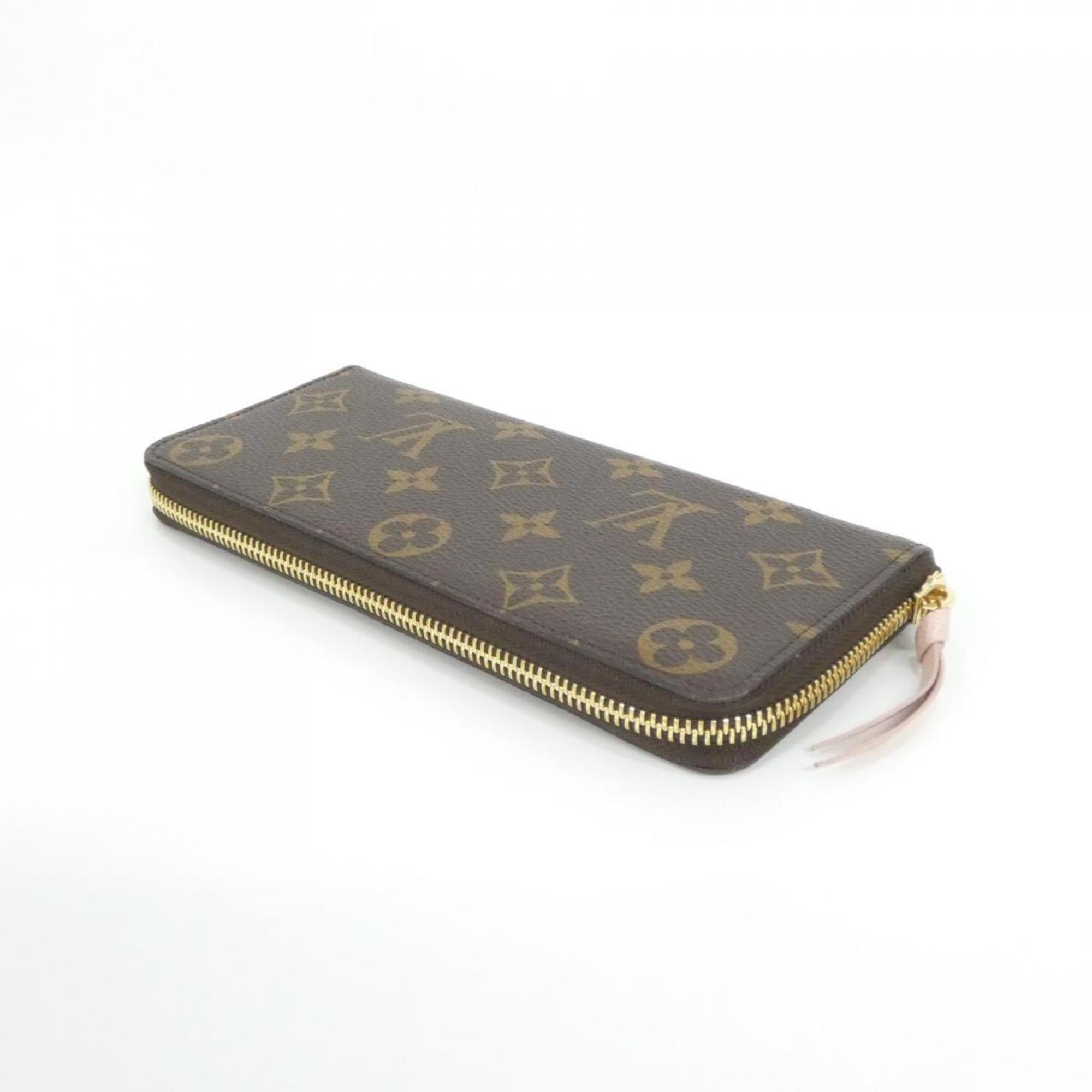Louis Vuitton Marron Rose Ballerine Coated Canvas Long Wallet