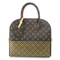 Louis Vuitton Brown Monogram Red Color Monogram Leather Handbag