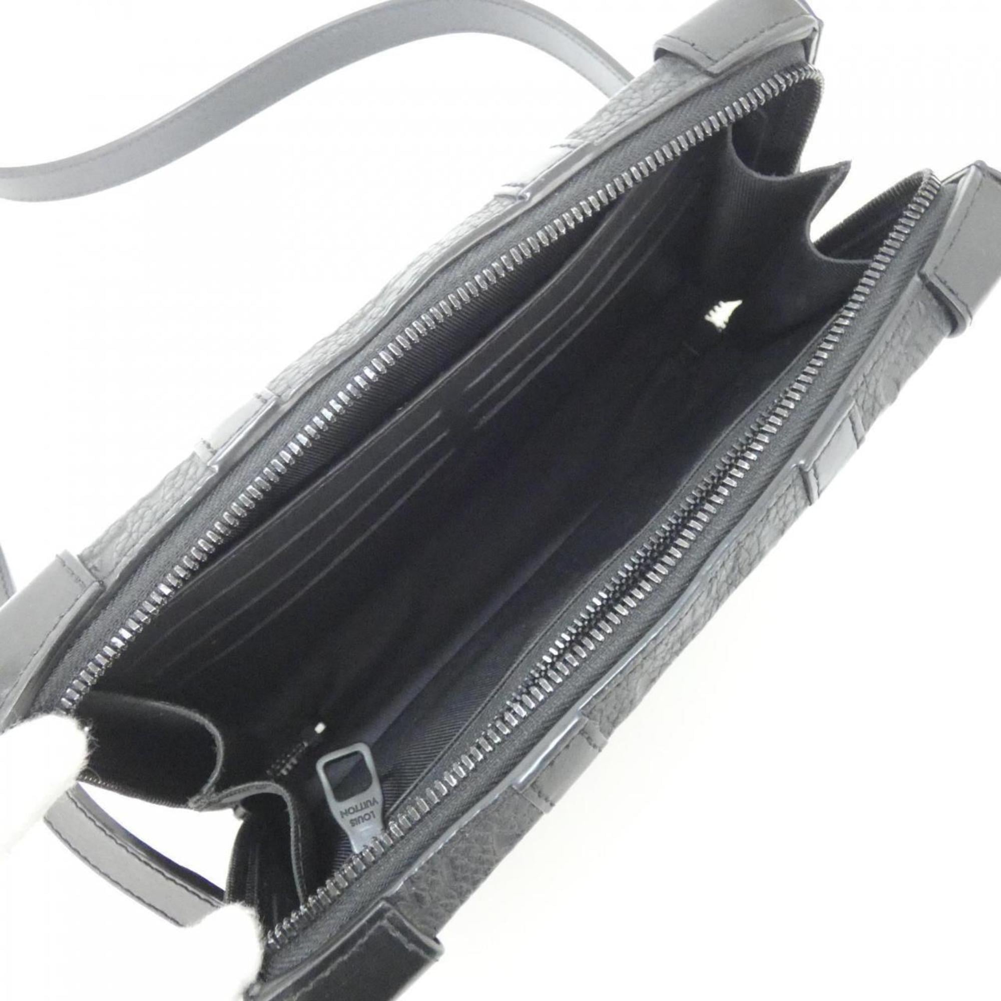 Louis Vuitton Taurillon Black Leather Shoulder Bag